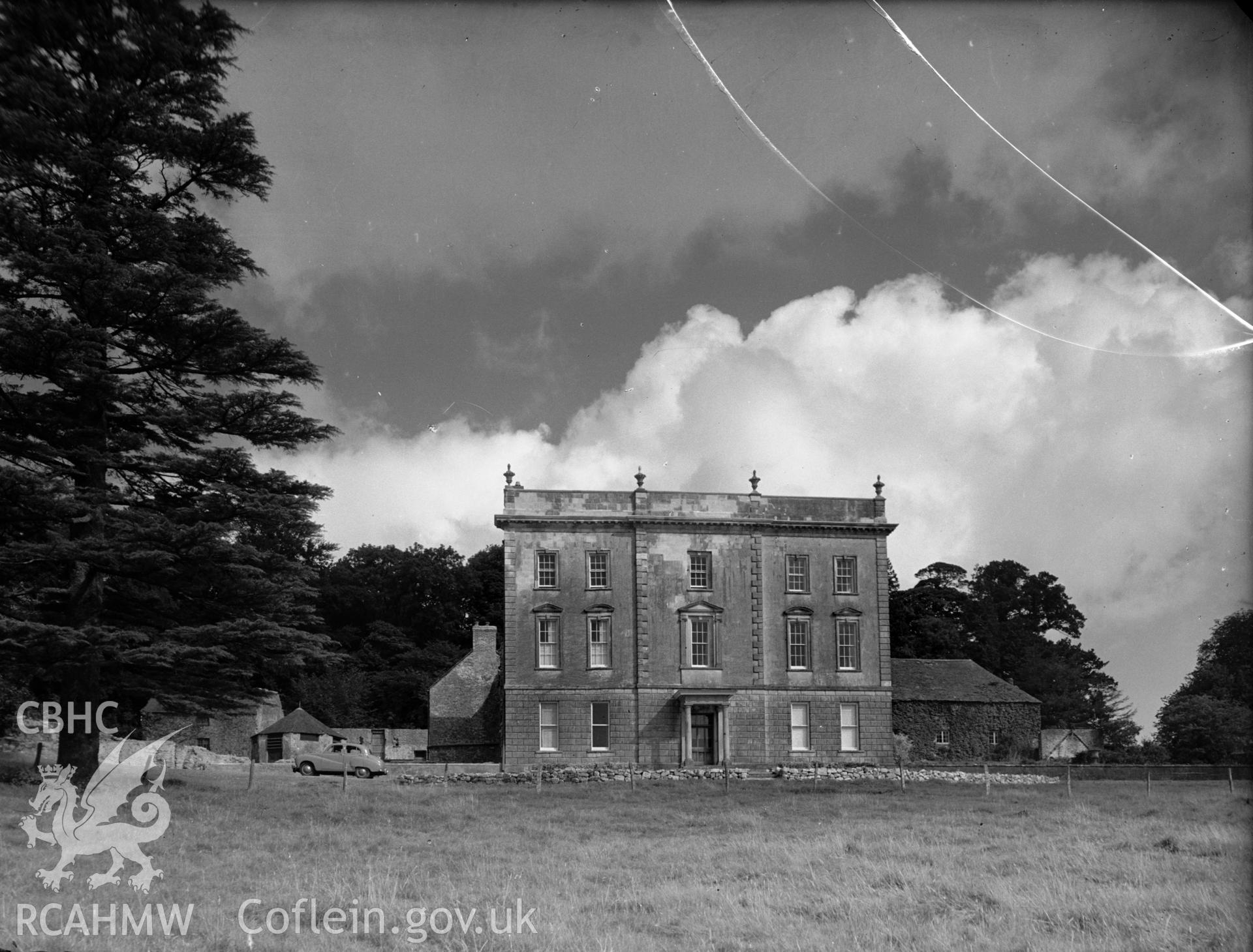 Plas Taliaris, exterior view from the south