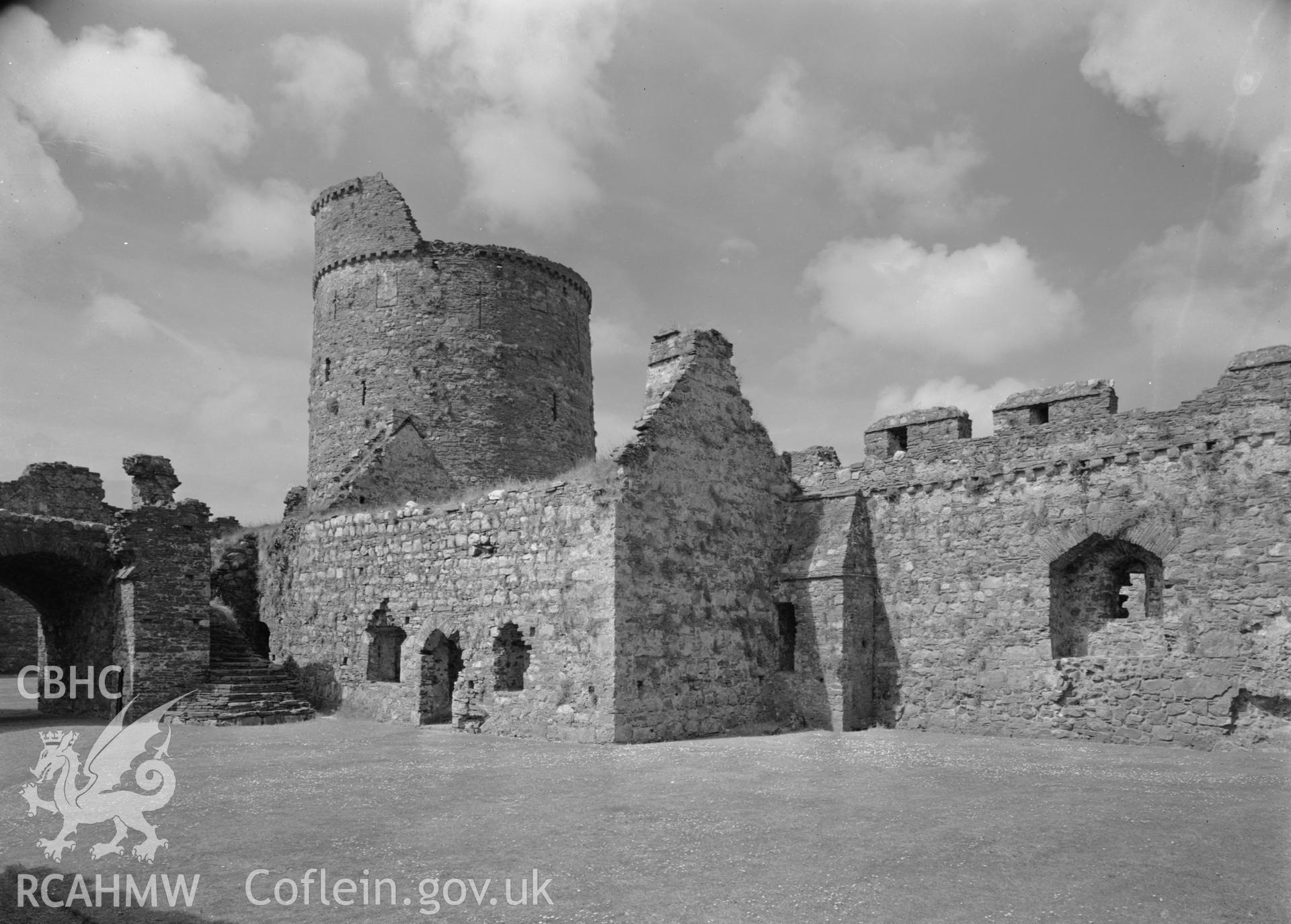 D.O.E photograph of Kidwelly Castle.