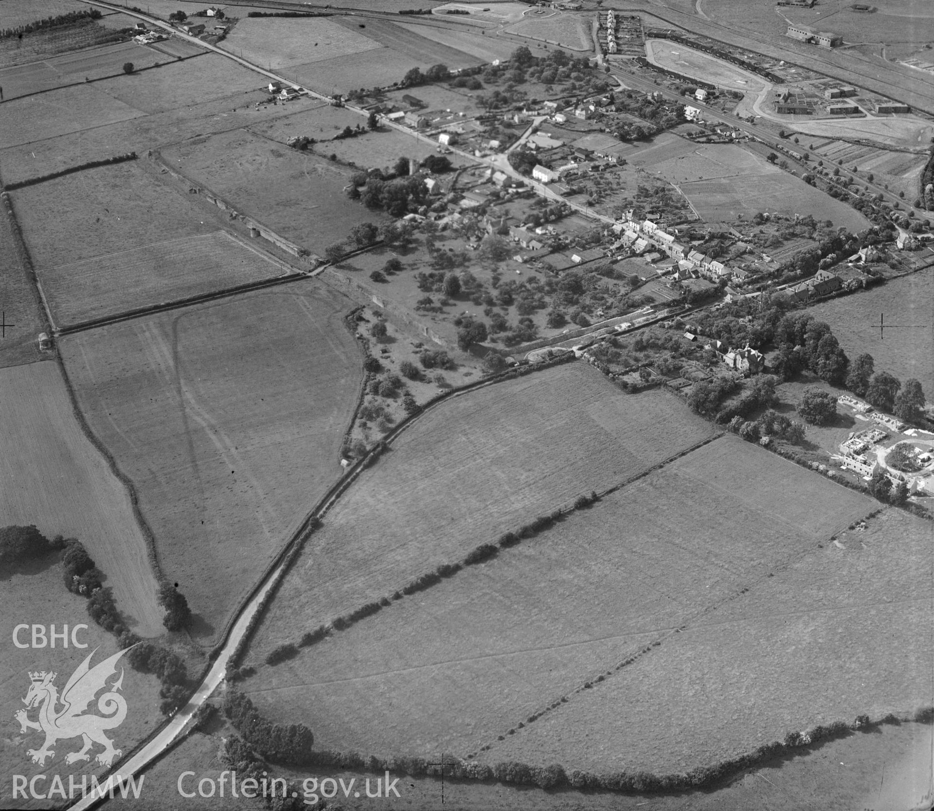 D.O.E photograph of Caerwent. Aerial view ? St Joseph.
