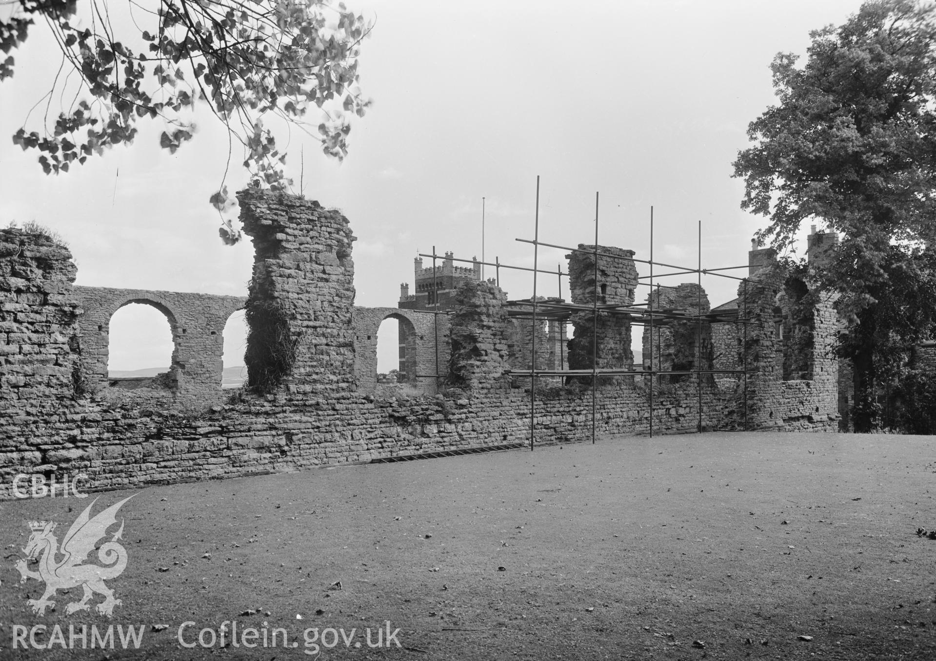 D.O.E photograph of Denbigh Town Walls.