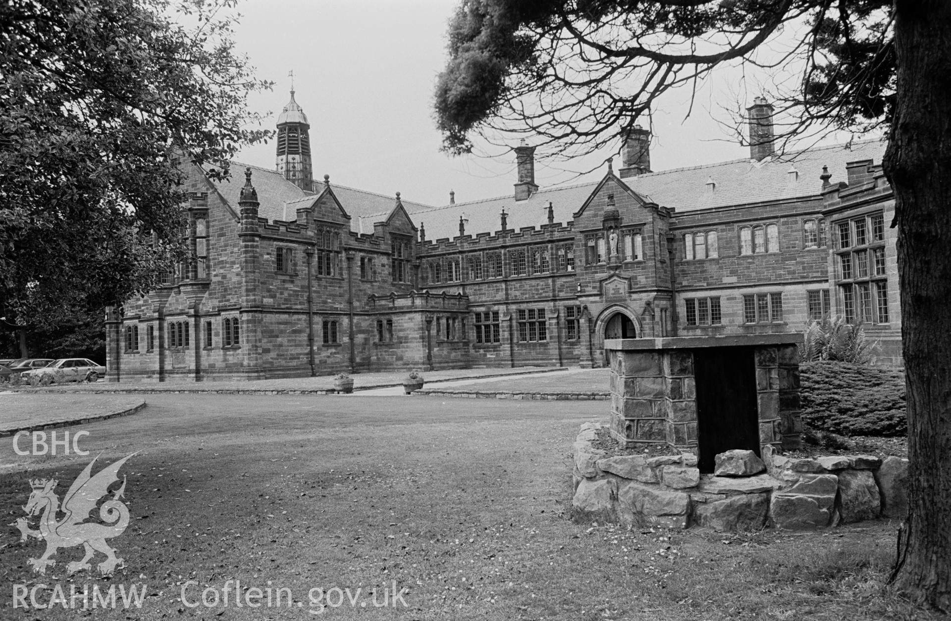 View of exterior of St Deiniol's library, Hawarden
