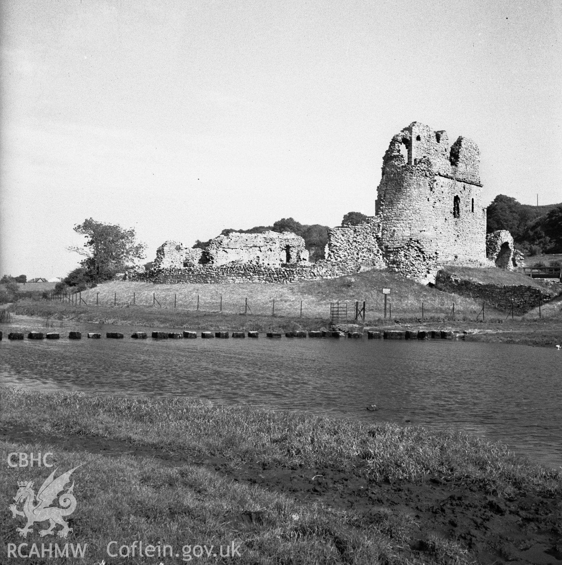 D.O.E photograph of Ogmore Castle.