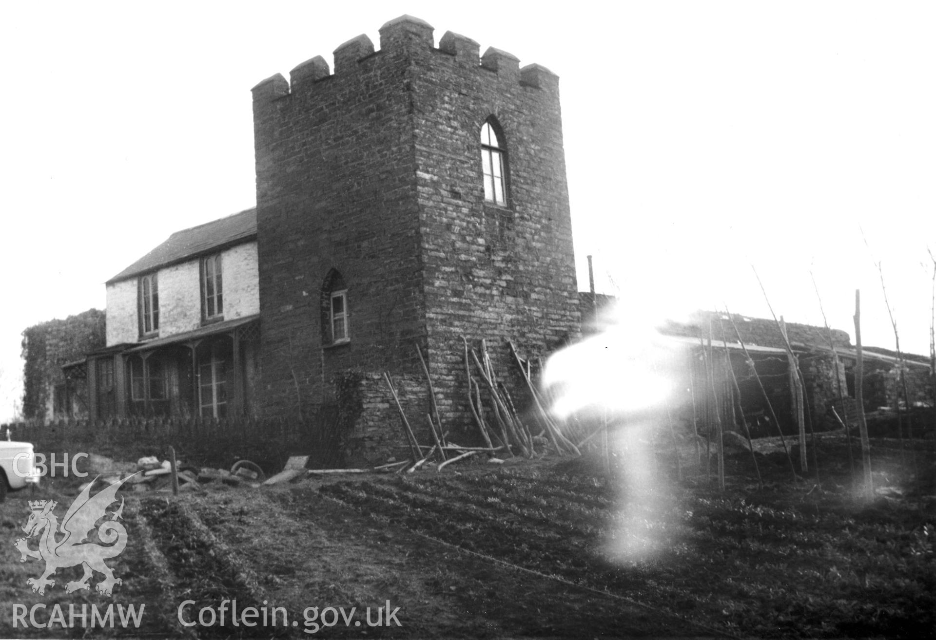 View of Plas Crug Tower.