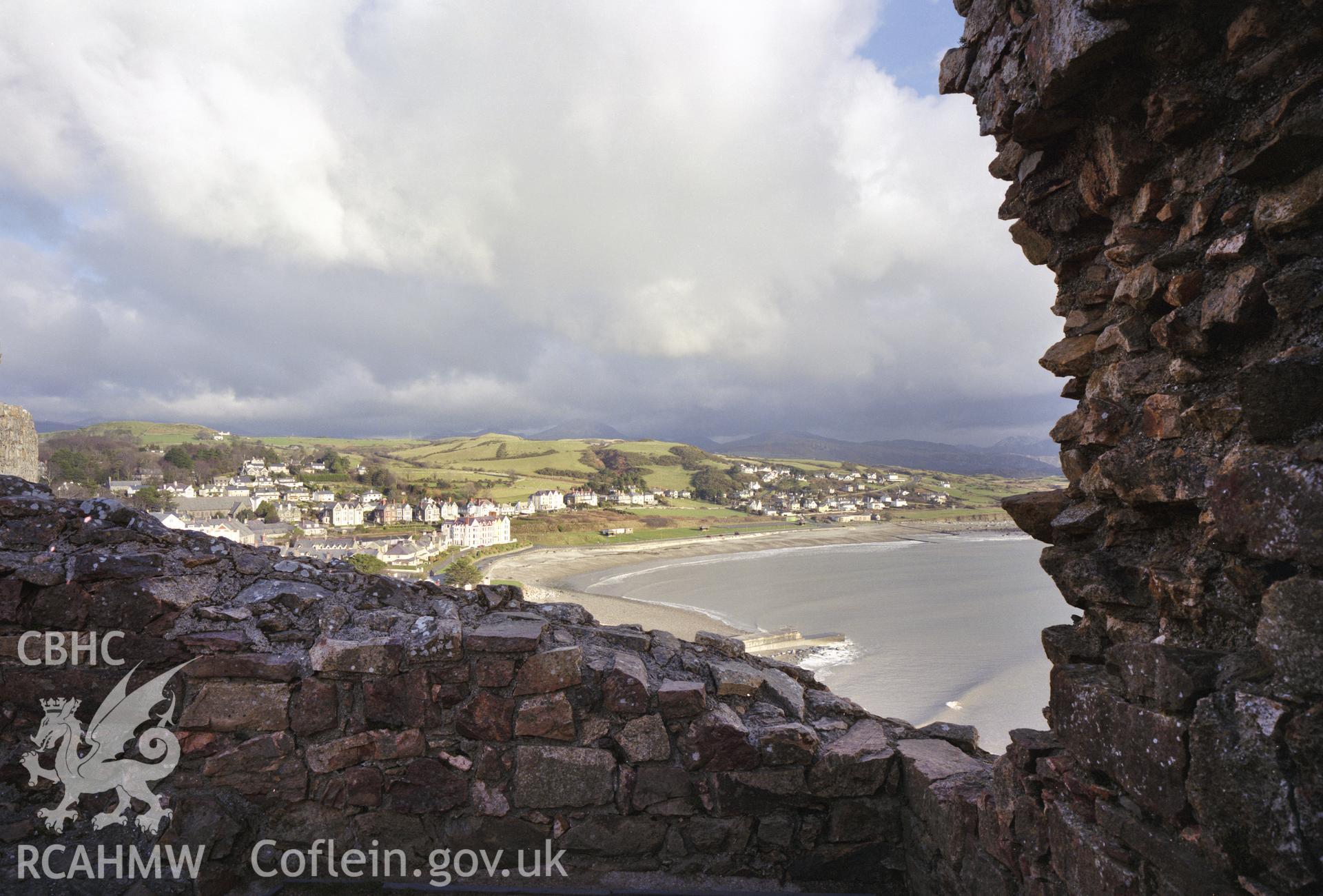 View of Criccieth from the castle