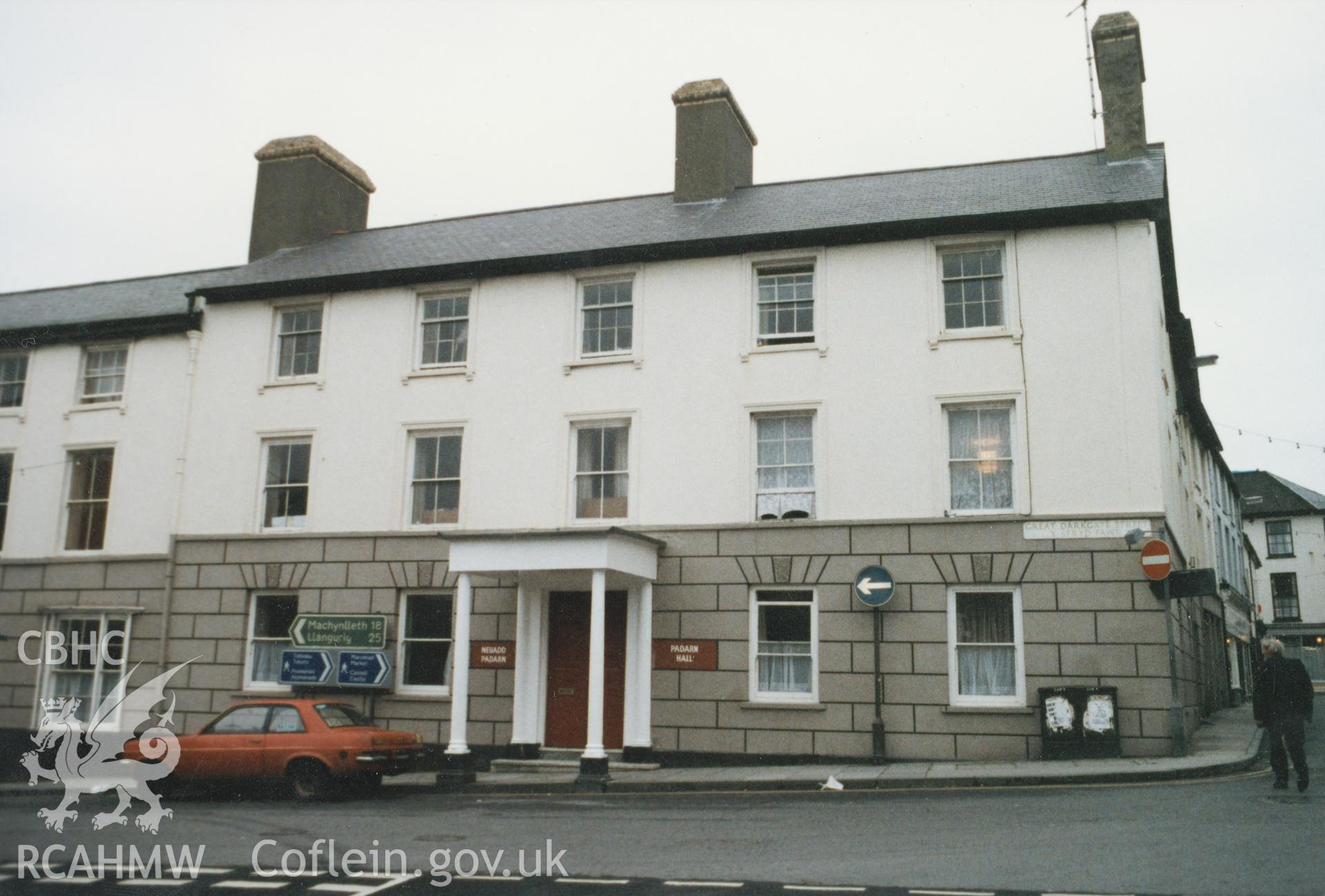 2 colour photos showing 40-48 Great Darkgate Street Aberystwyth. No neagtives.