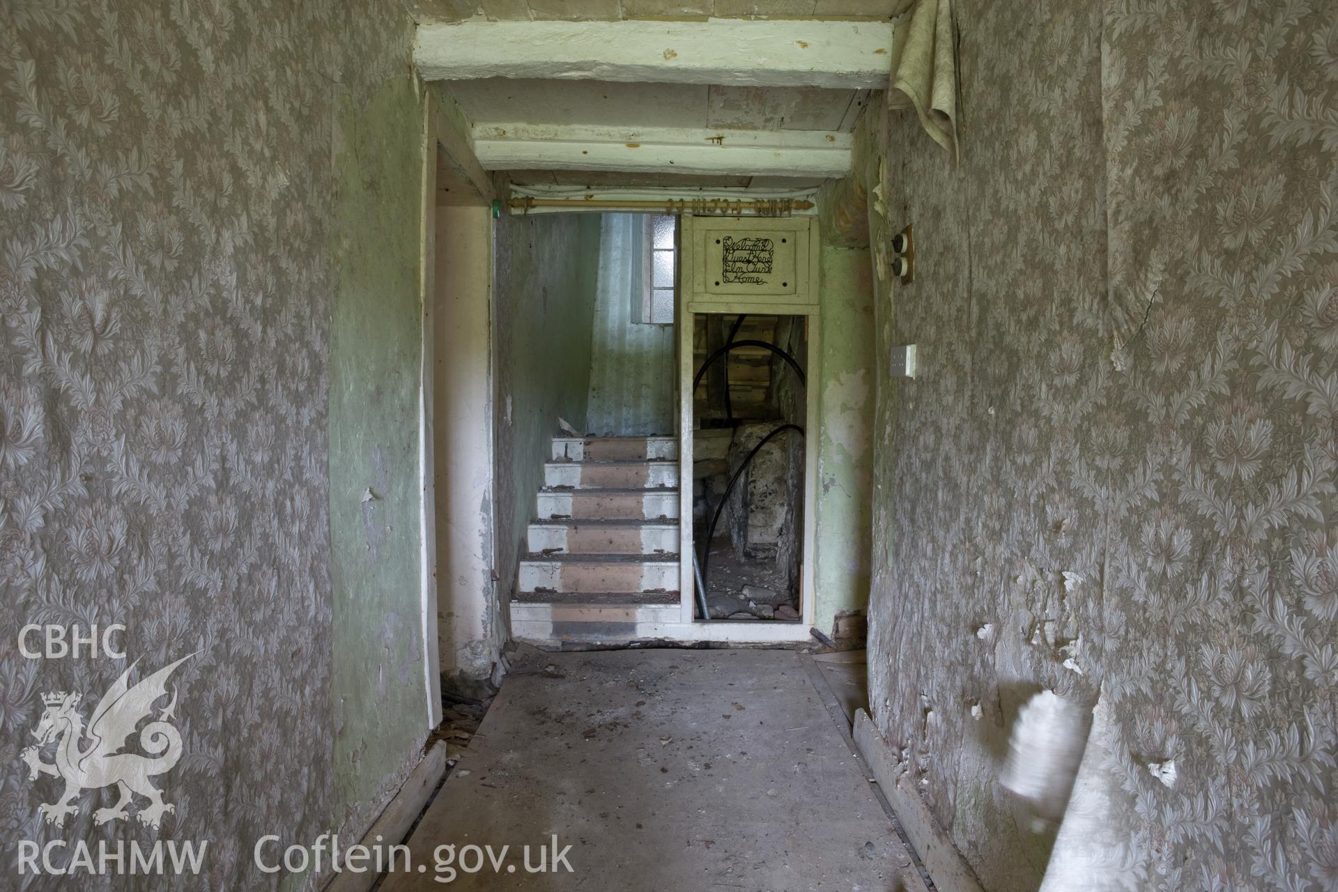 Interior, groundfloor entrance passage and staircase.