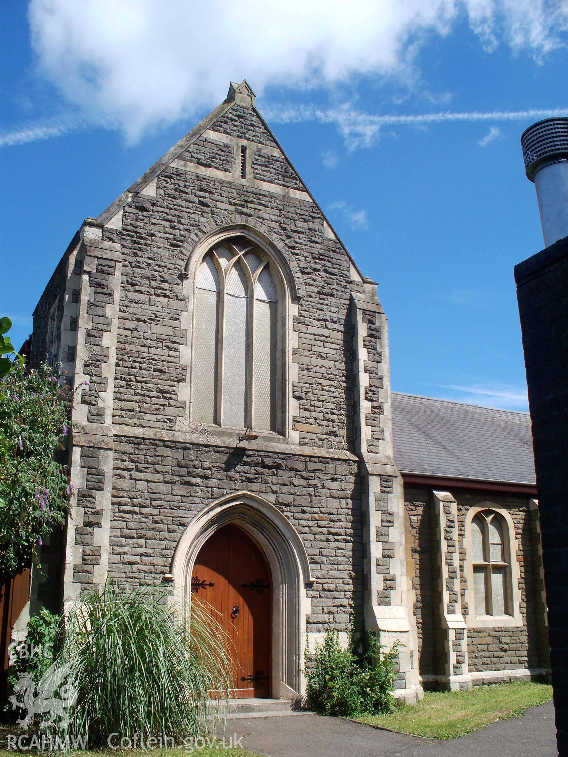 SW entrance of the former 1929 chapel, now a Sunday School.