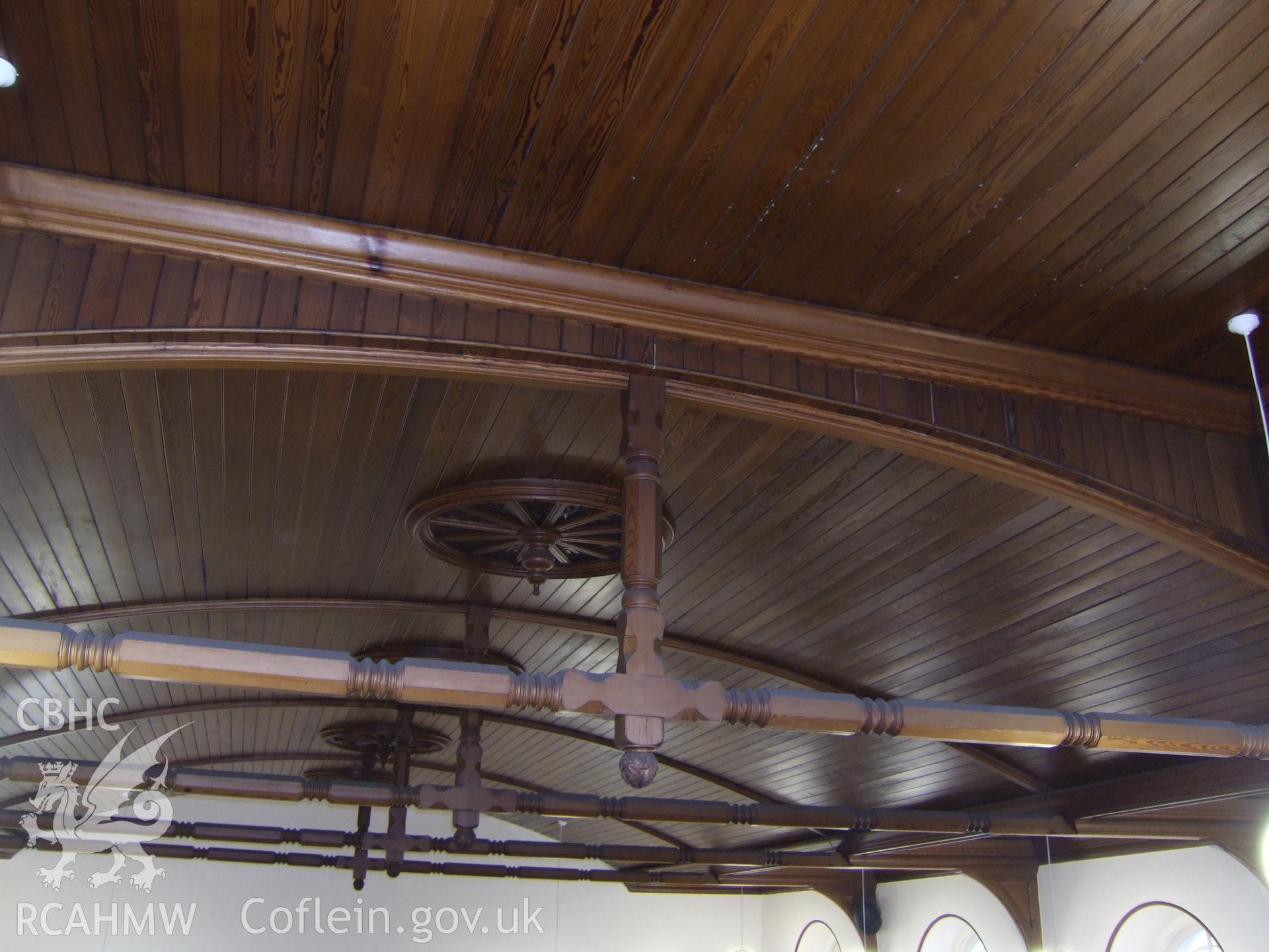 Waggon-vaulted roof from the rear gallery.