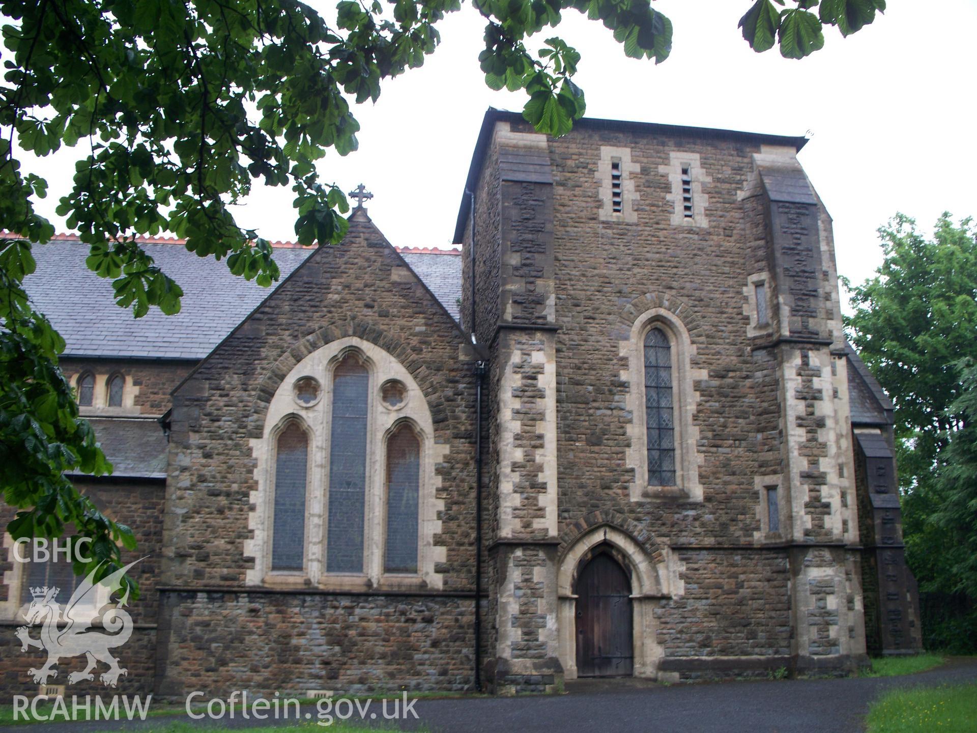 South-east side of tower and SE transept.