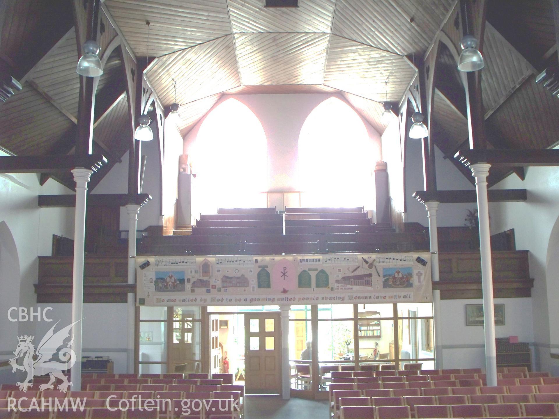 Rear gallery & southern entrance lobby from the pulpit.