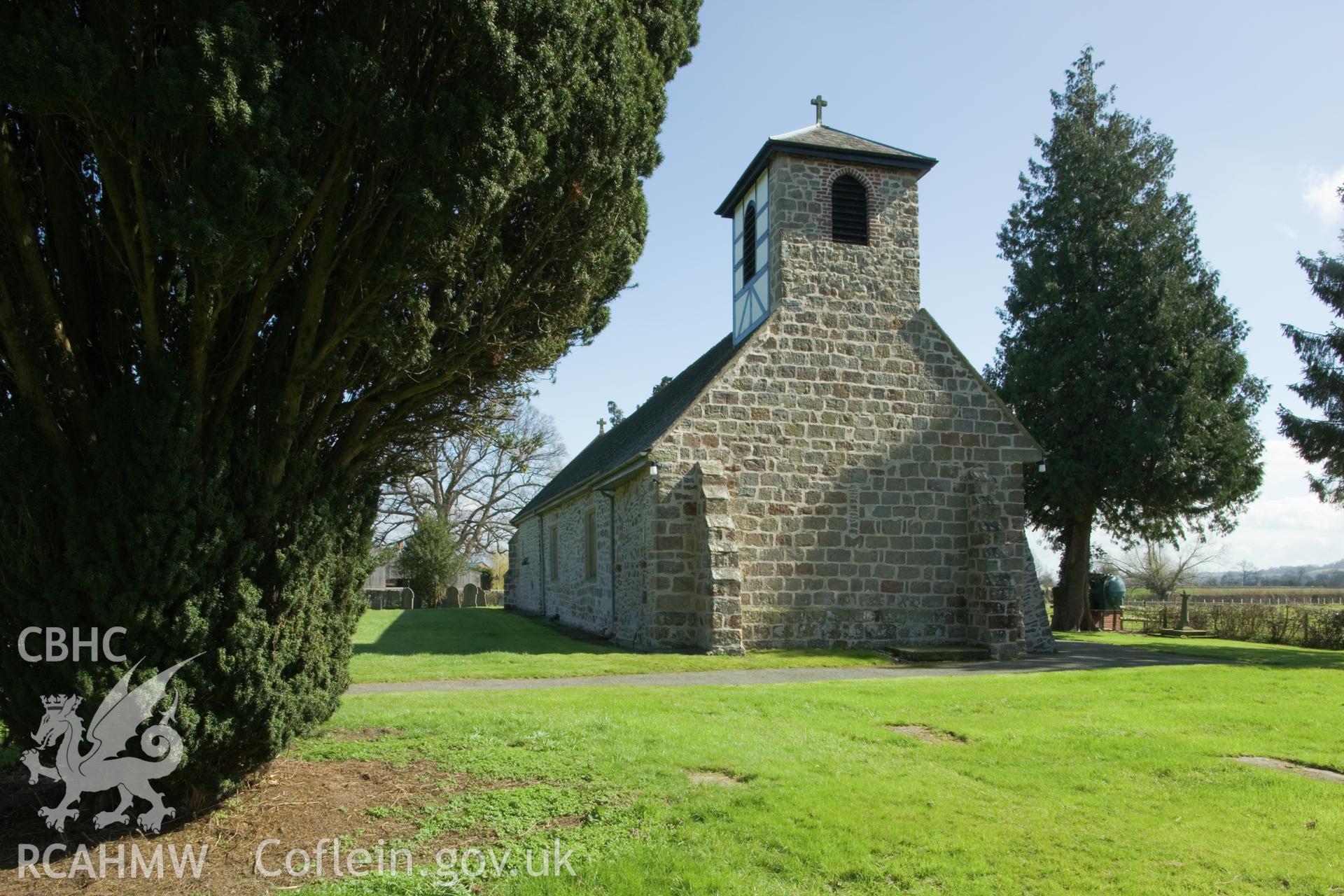 Exterior from west.