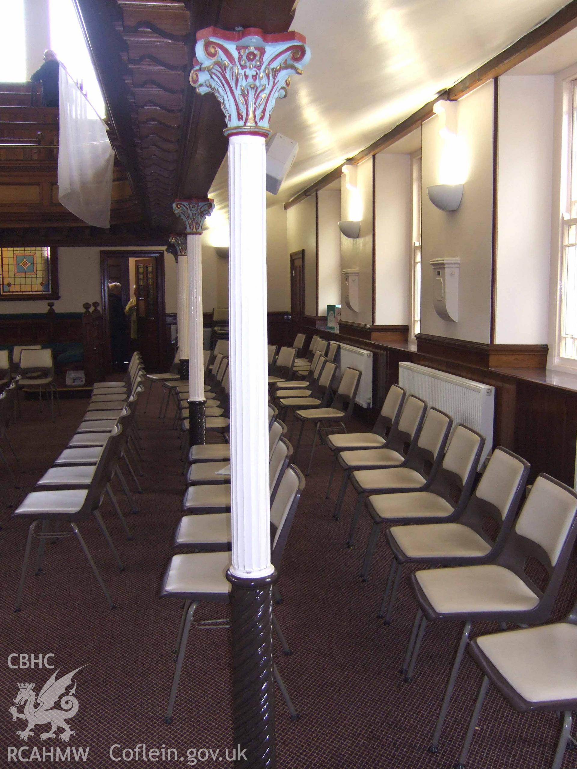 Cast-iron Composite columns supporting gallery.