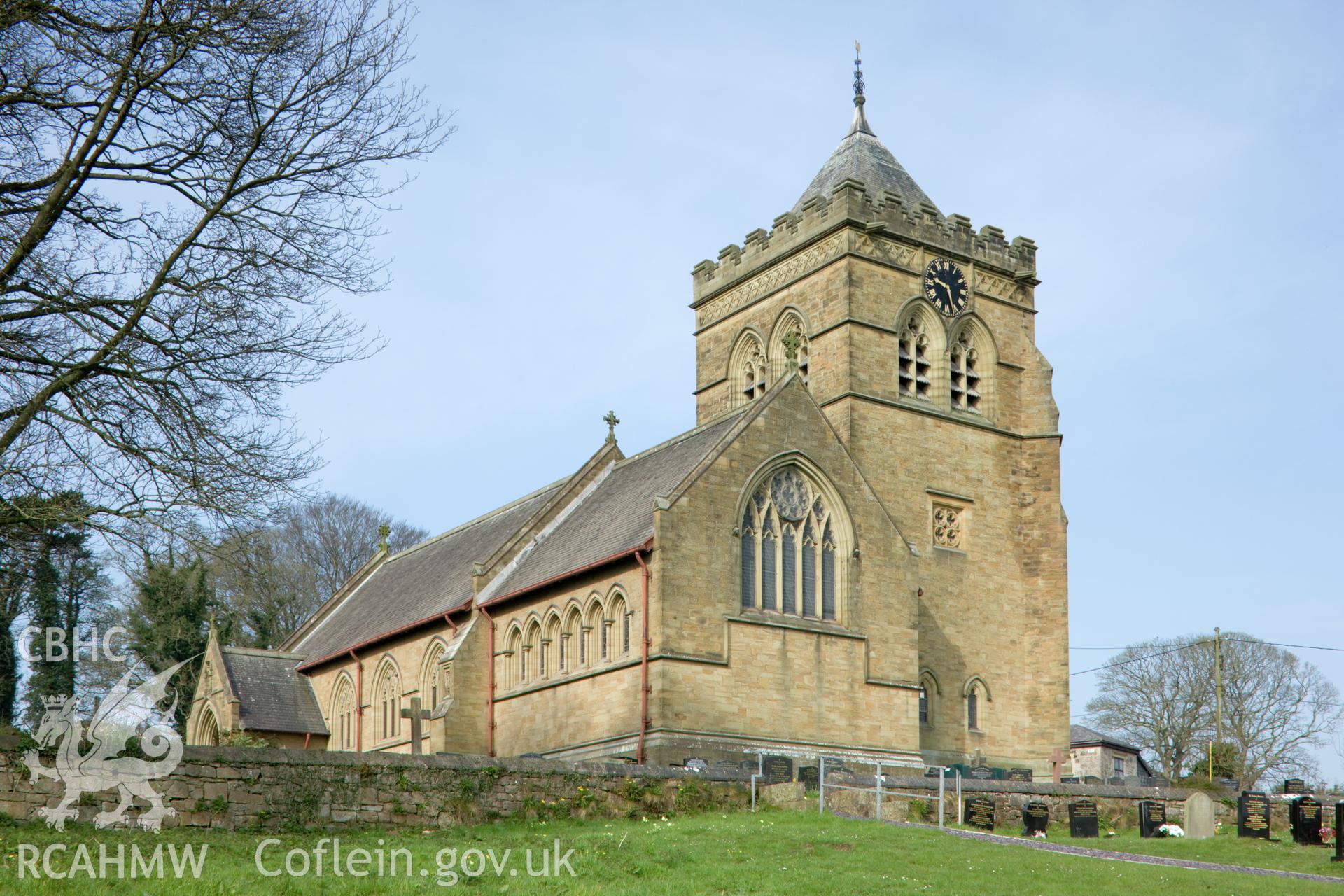 Exterior from east.