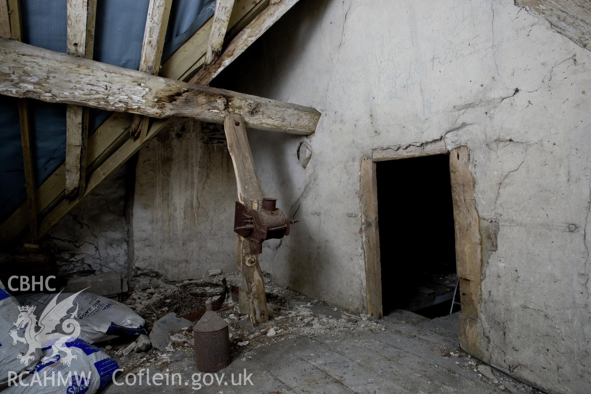 Interior, attic above chamber over inner rooms.