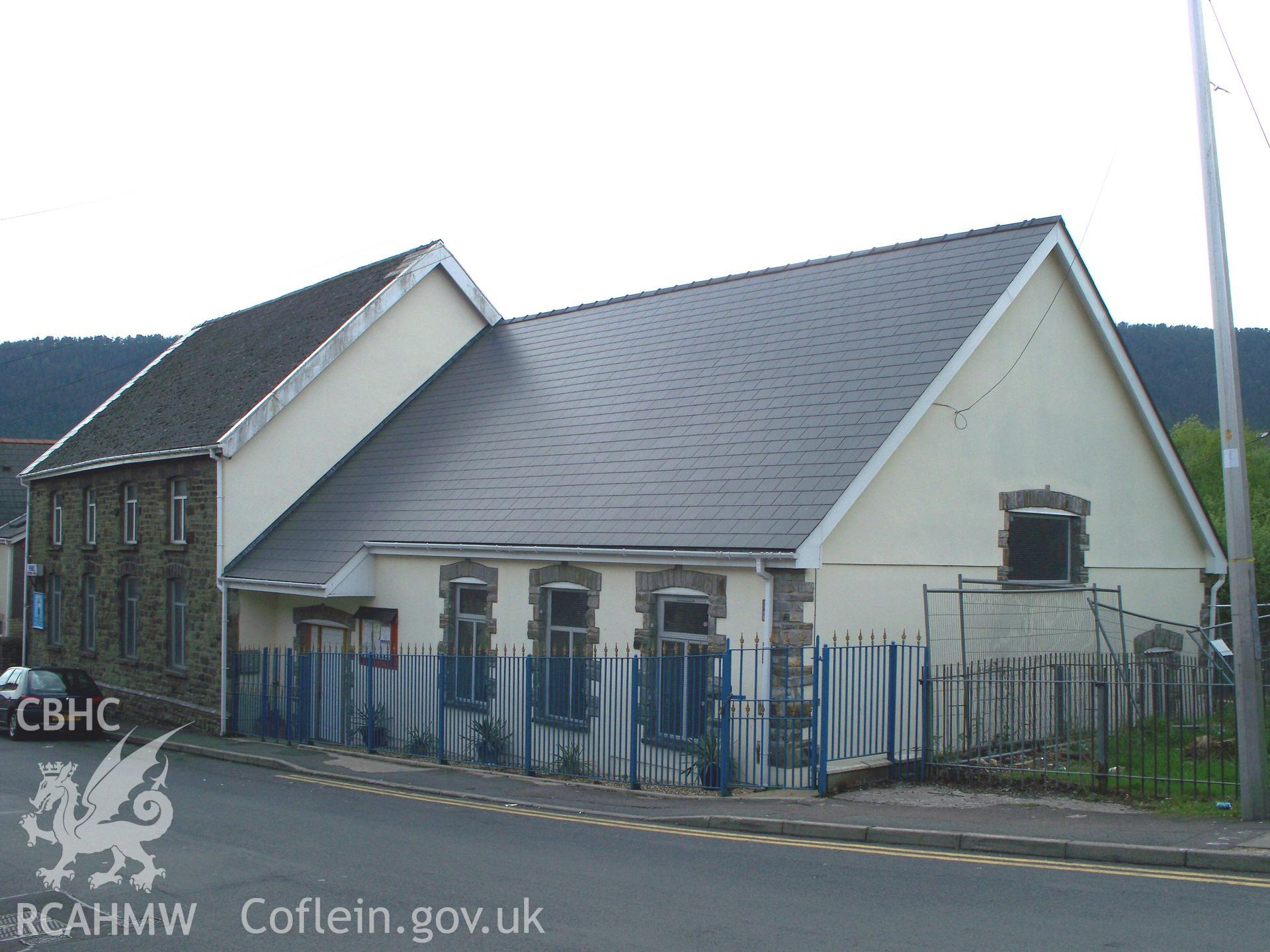 New extension to the north with east entrance.