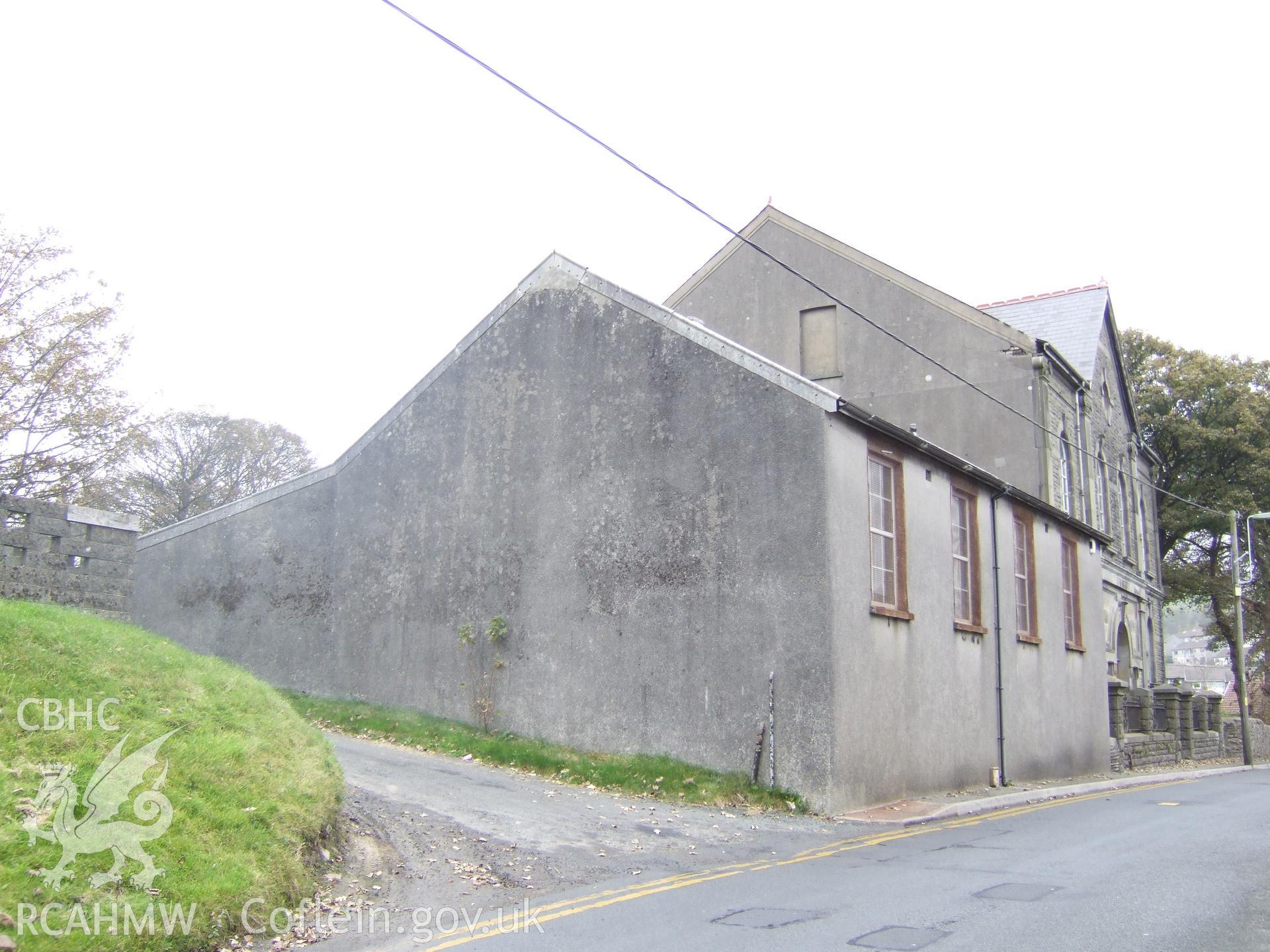 Sunday School from north-west showing NW end & south-west Carno Street side.