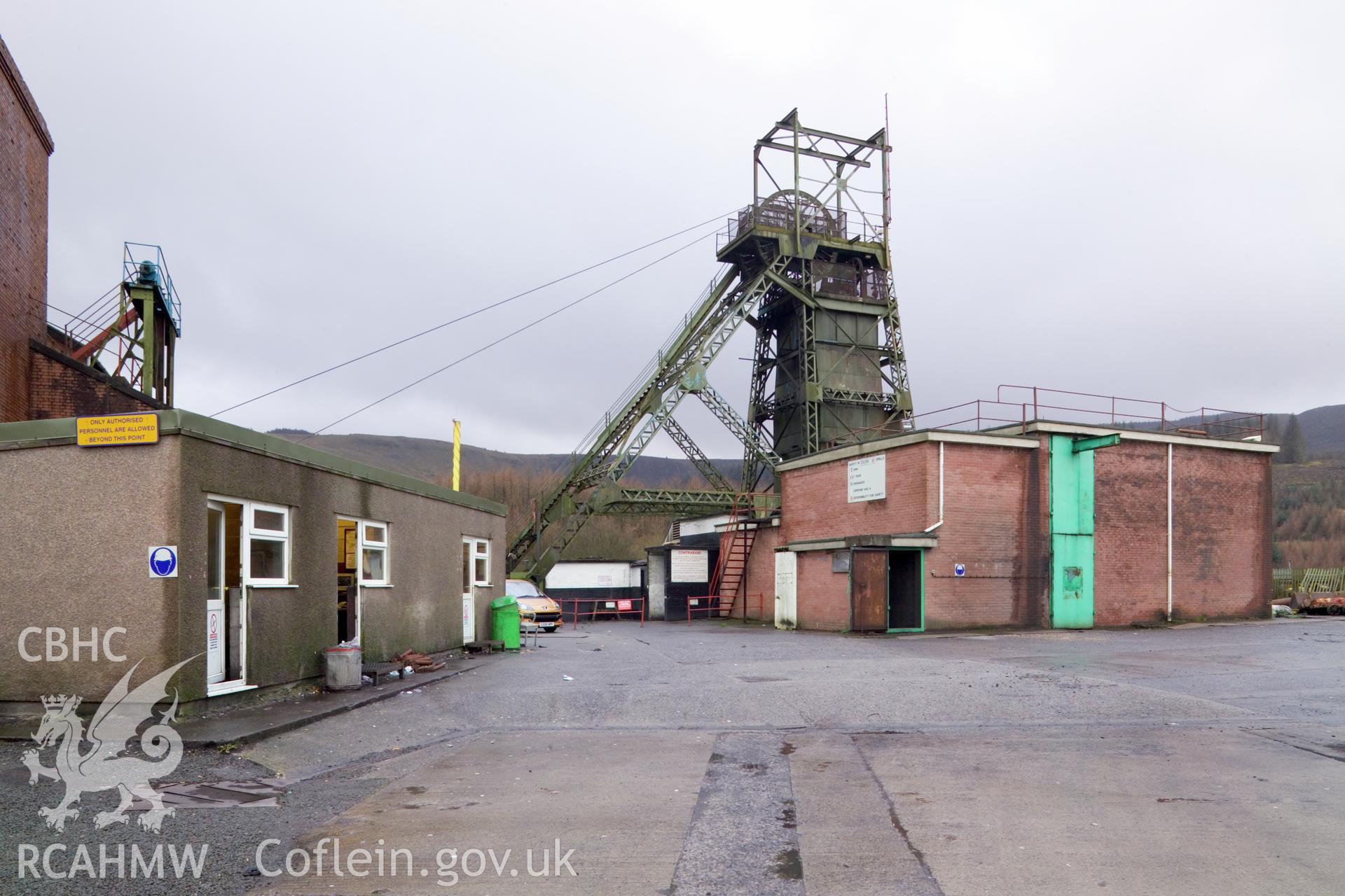 Headframe and fan house from north northeast.