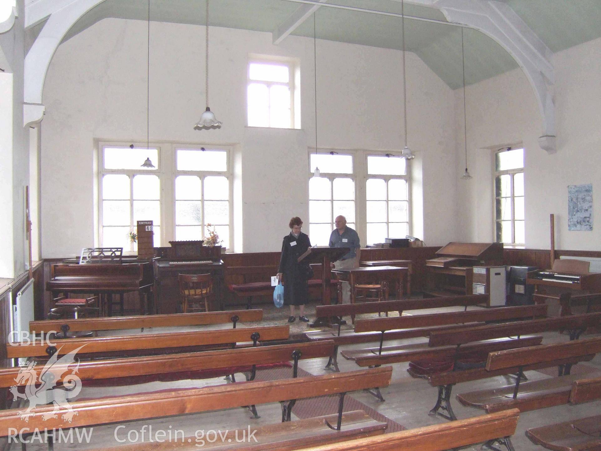 Rear (south-west end) of Sunday School interior.