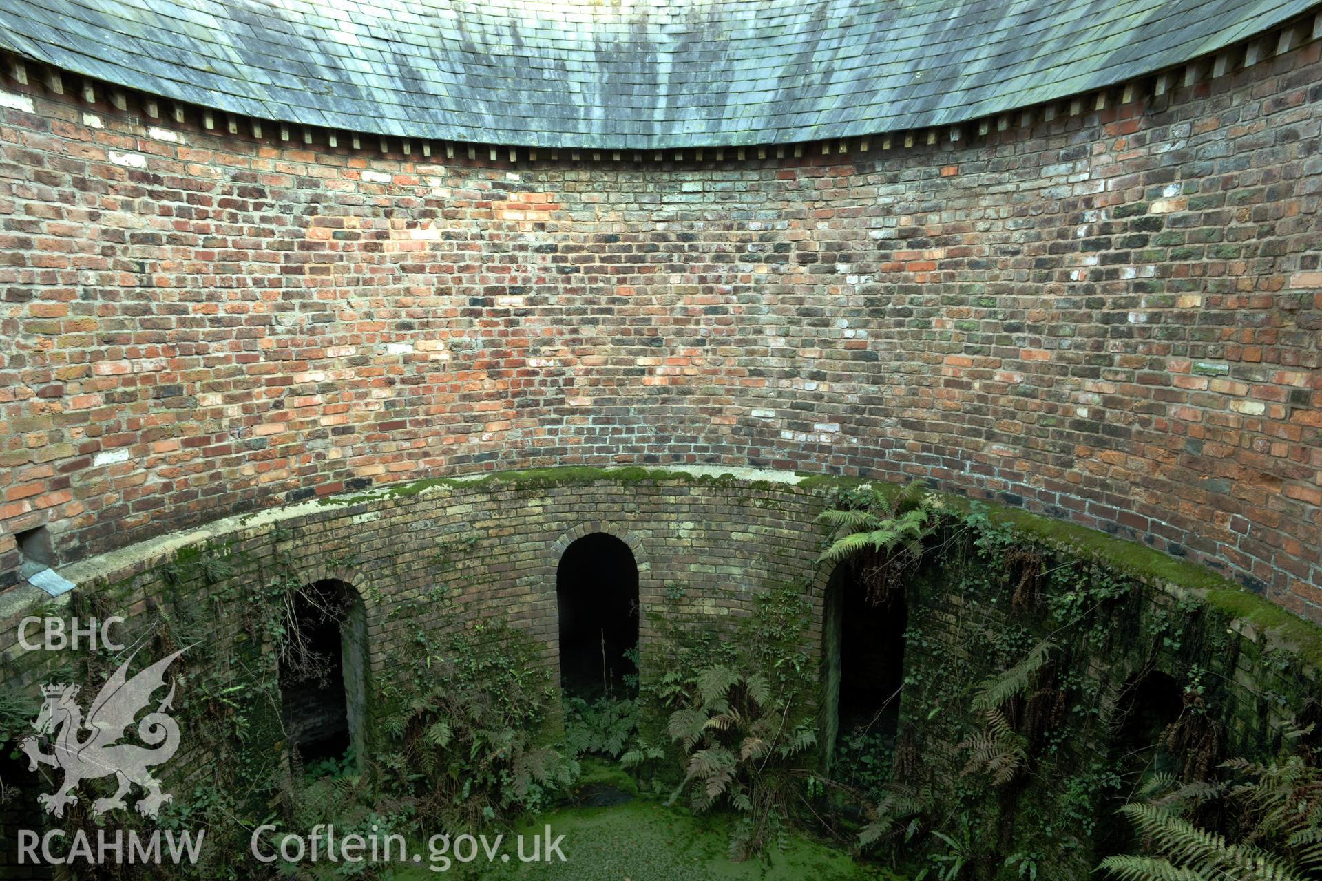 Internal "well" of sheepery from the first floor.