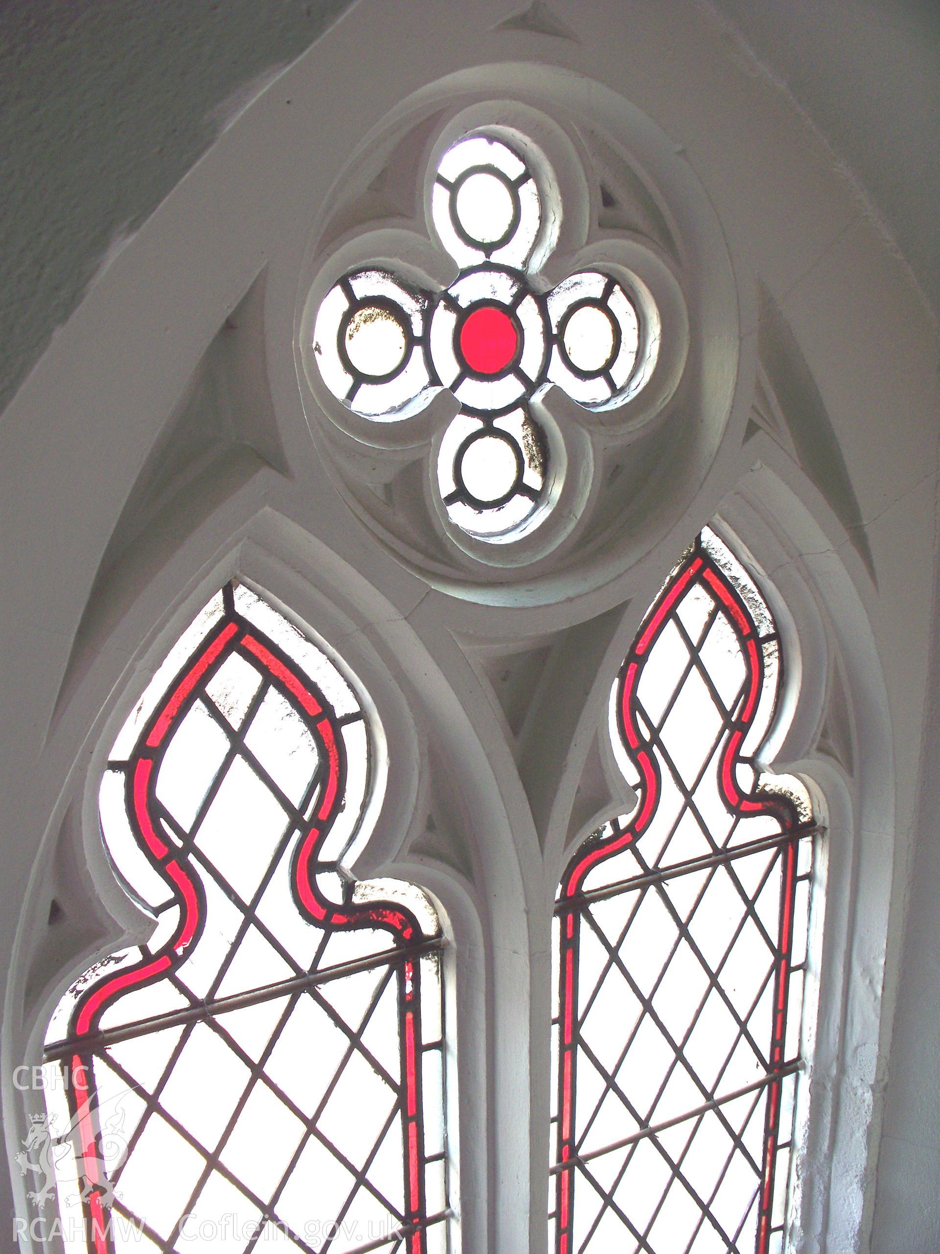 Head of the staircase window.