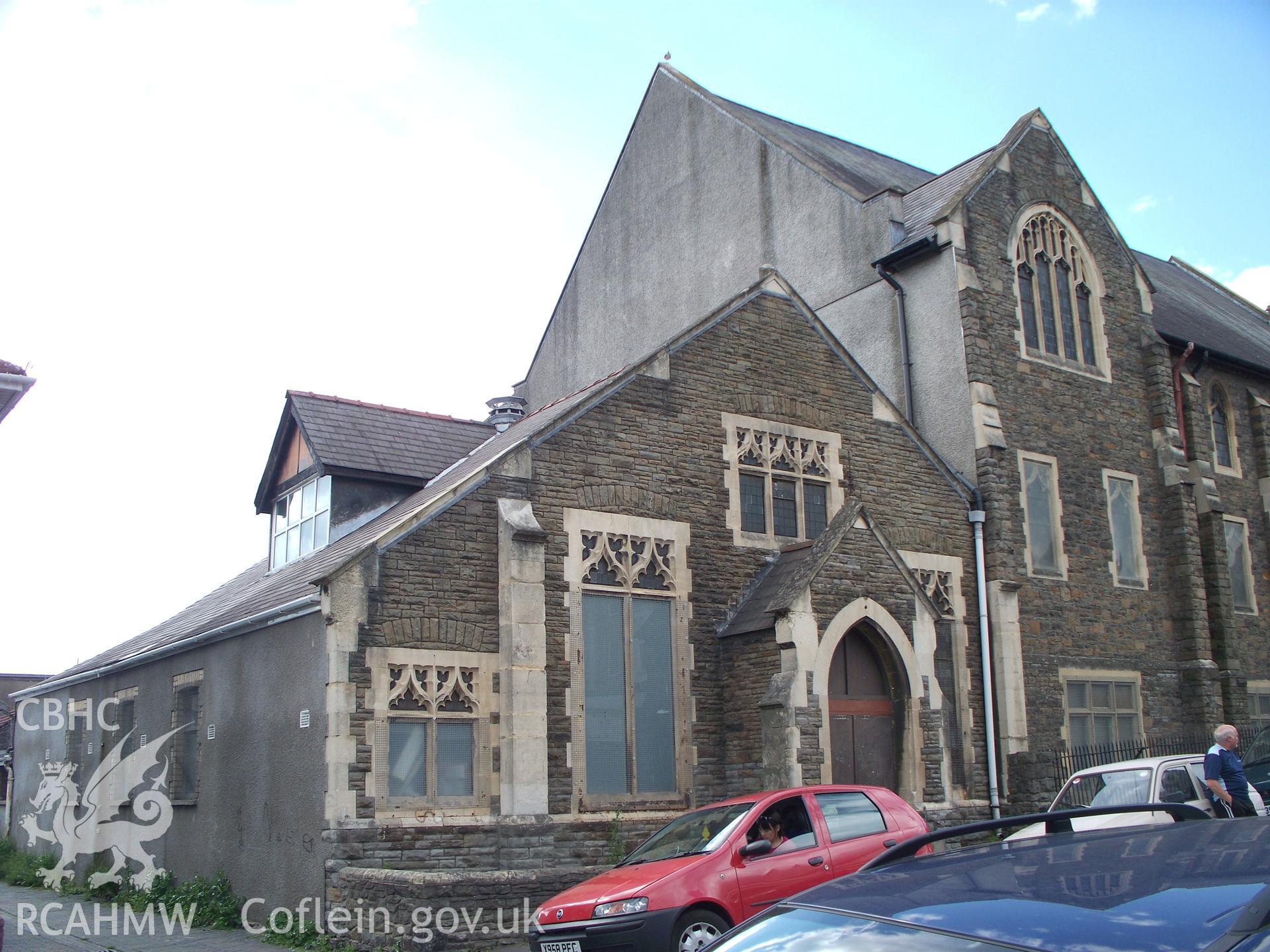 East front & South side of the Sunday School from the SE.
