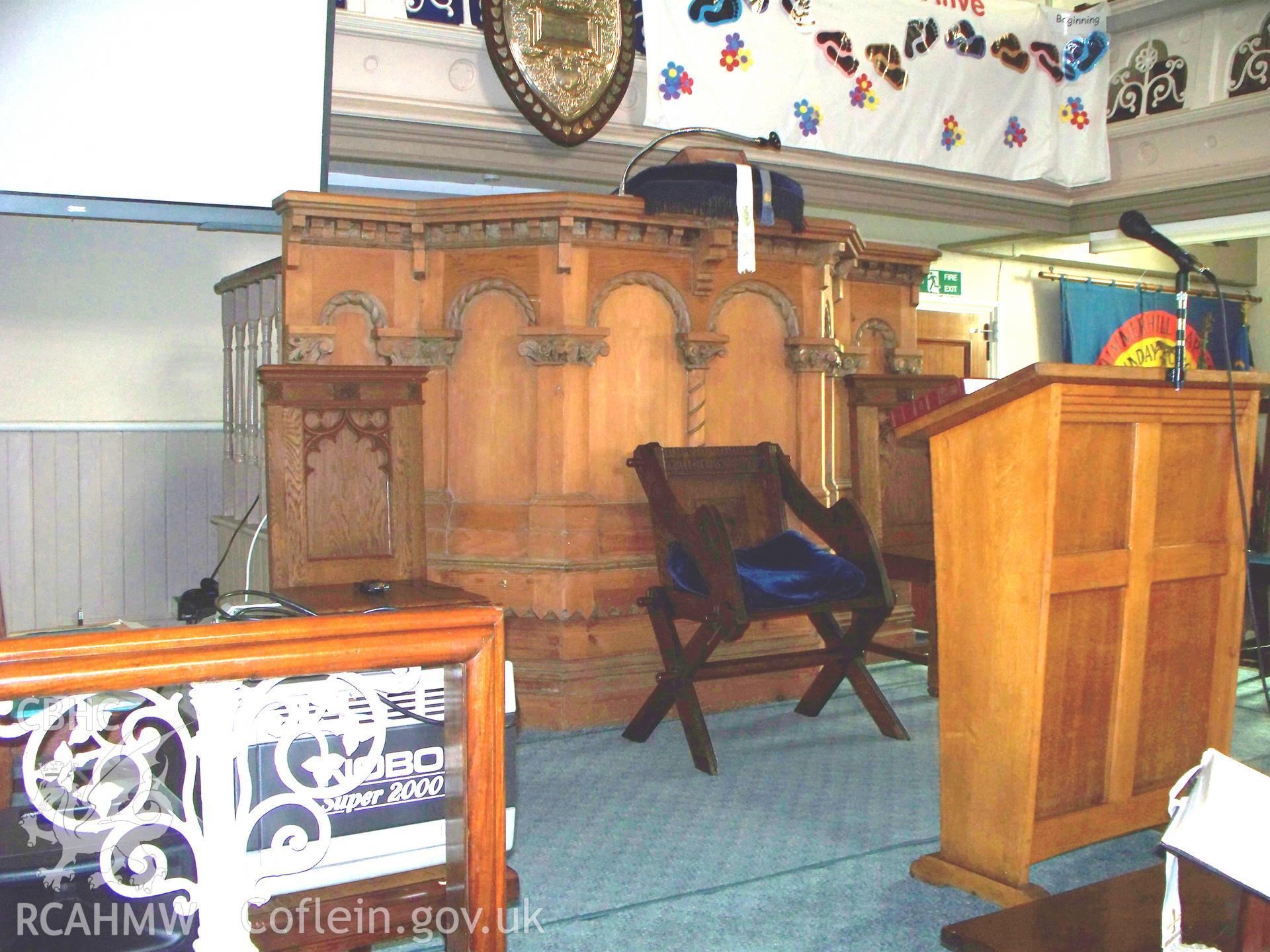 Pulpit from the north.