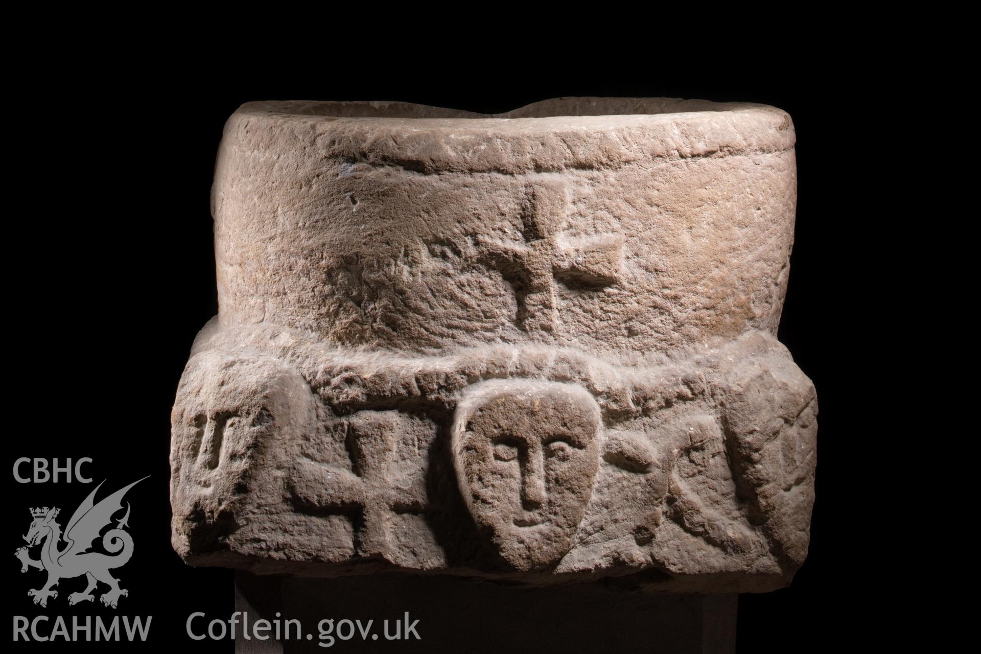 C12th font, face and crosses.