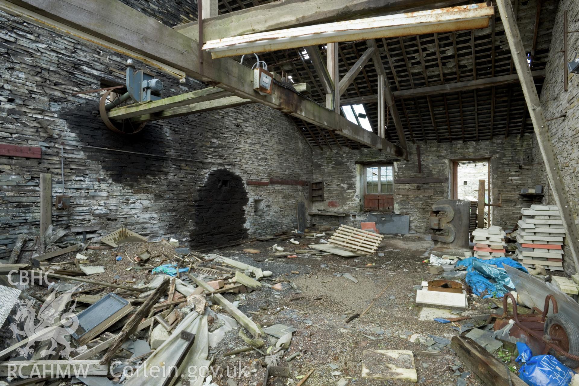 Interior of central bay.