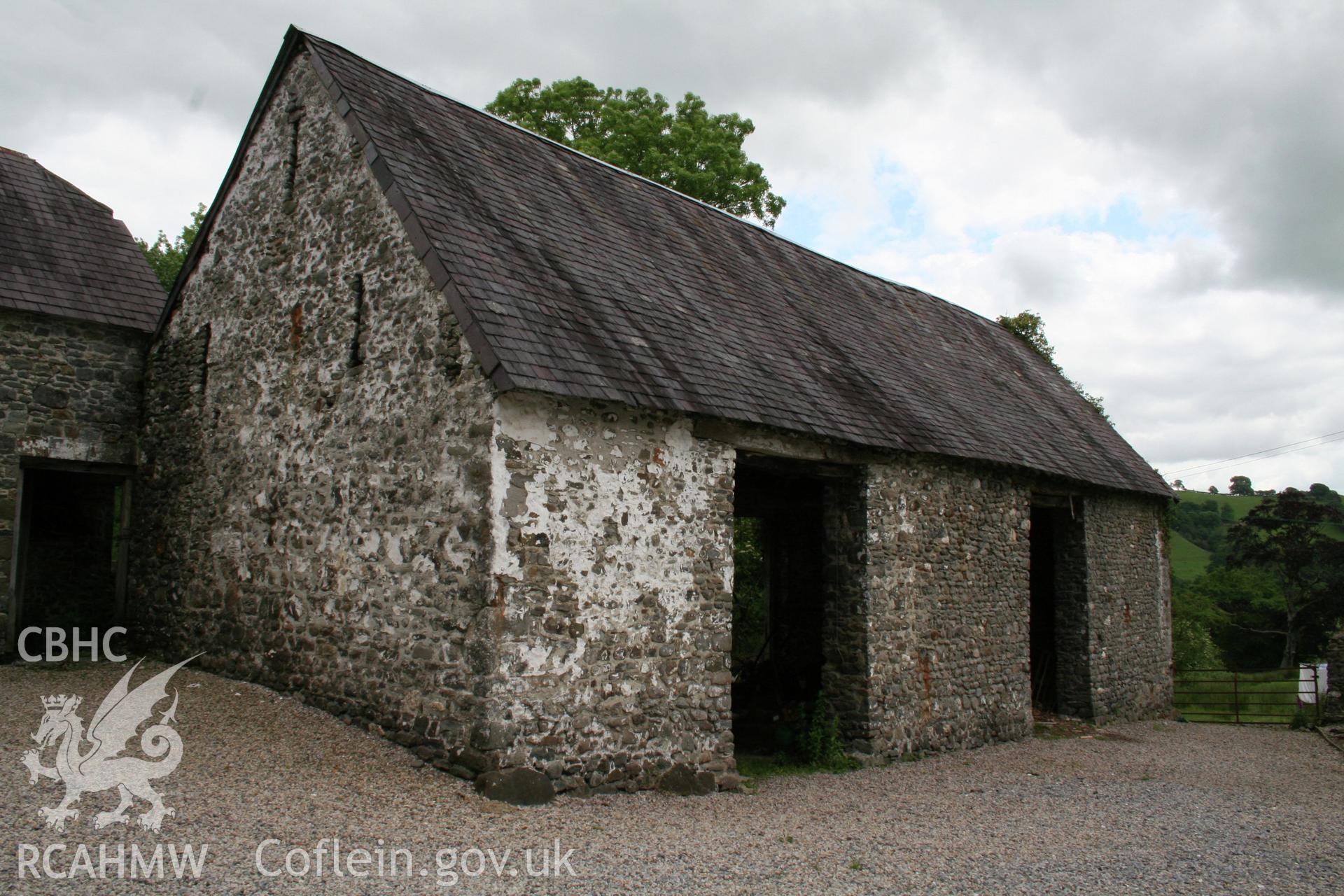3/4 view of west gable-end & south elevation.