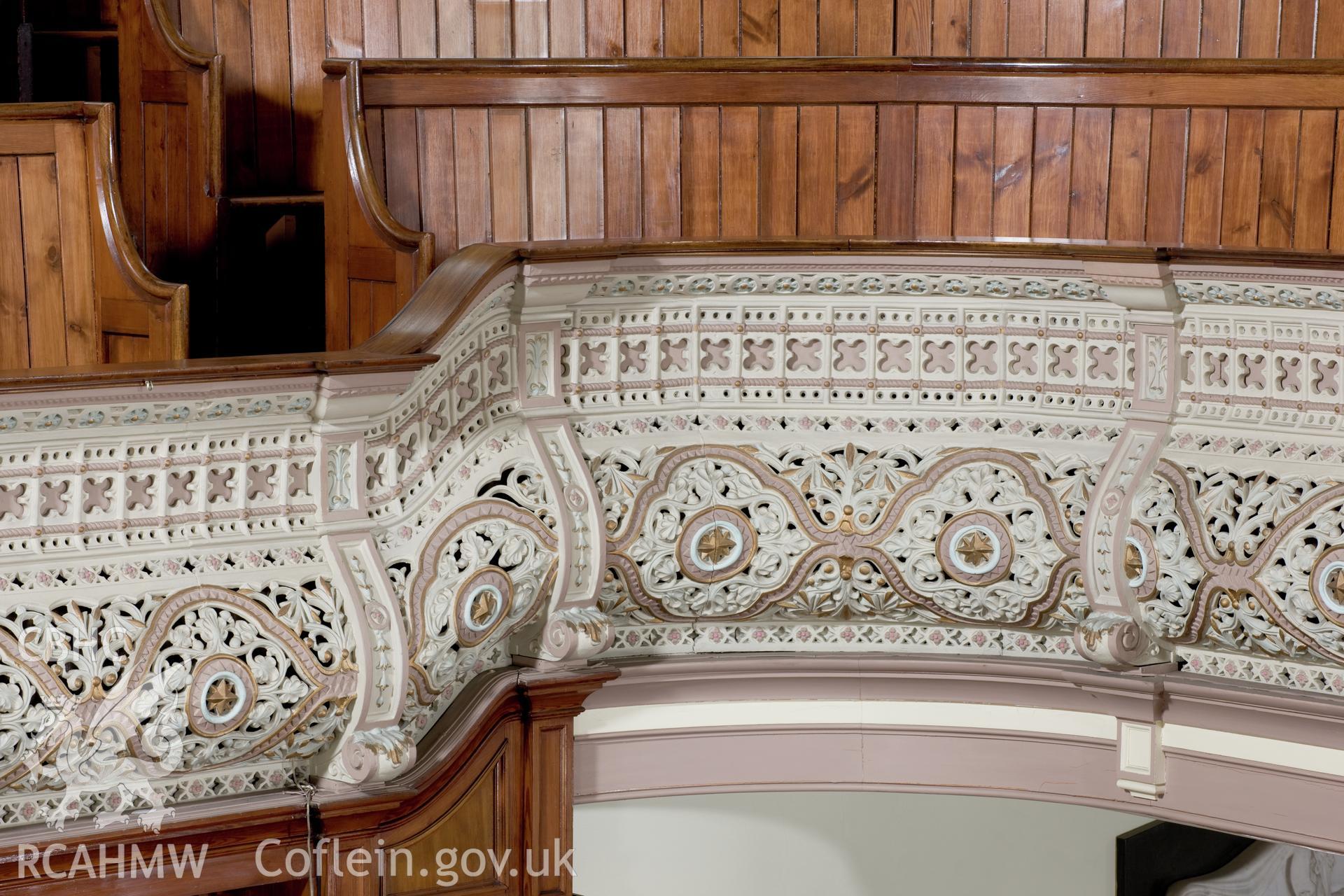 Detail of cast-iron balcony.