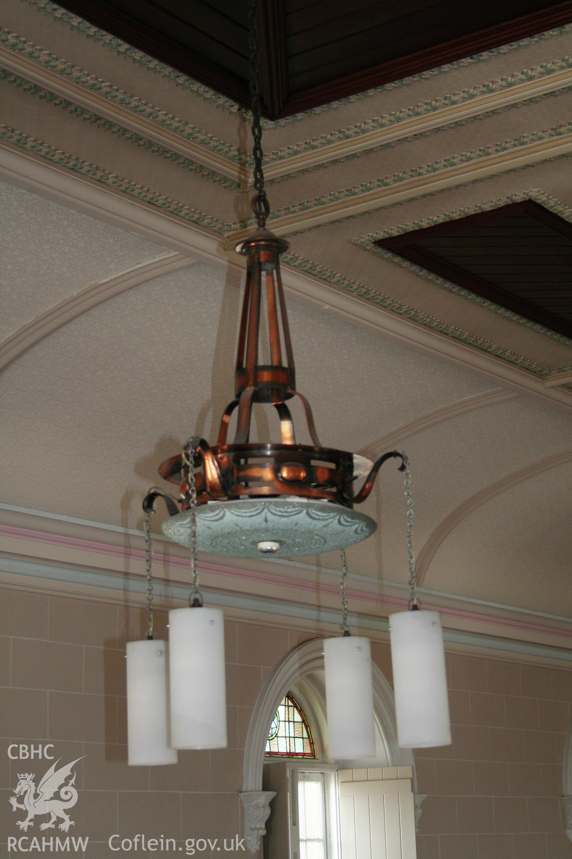Capel Als, detail of subsiduary light in the main interior.