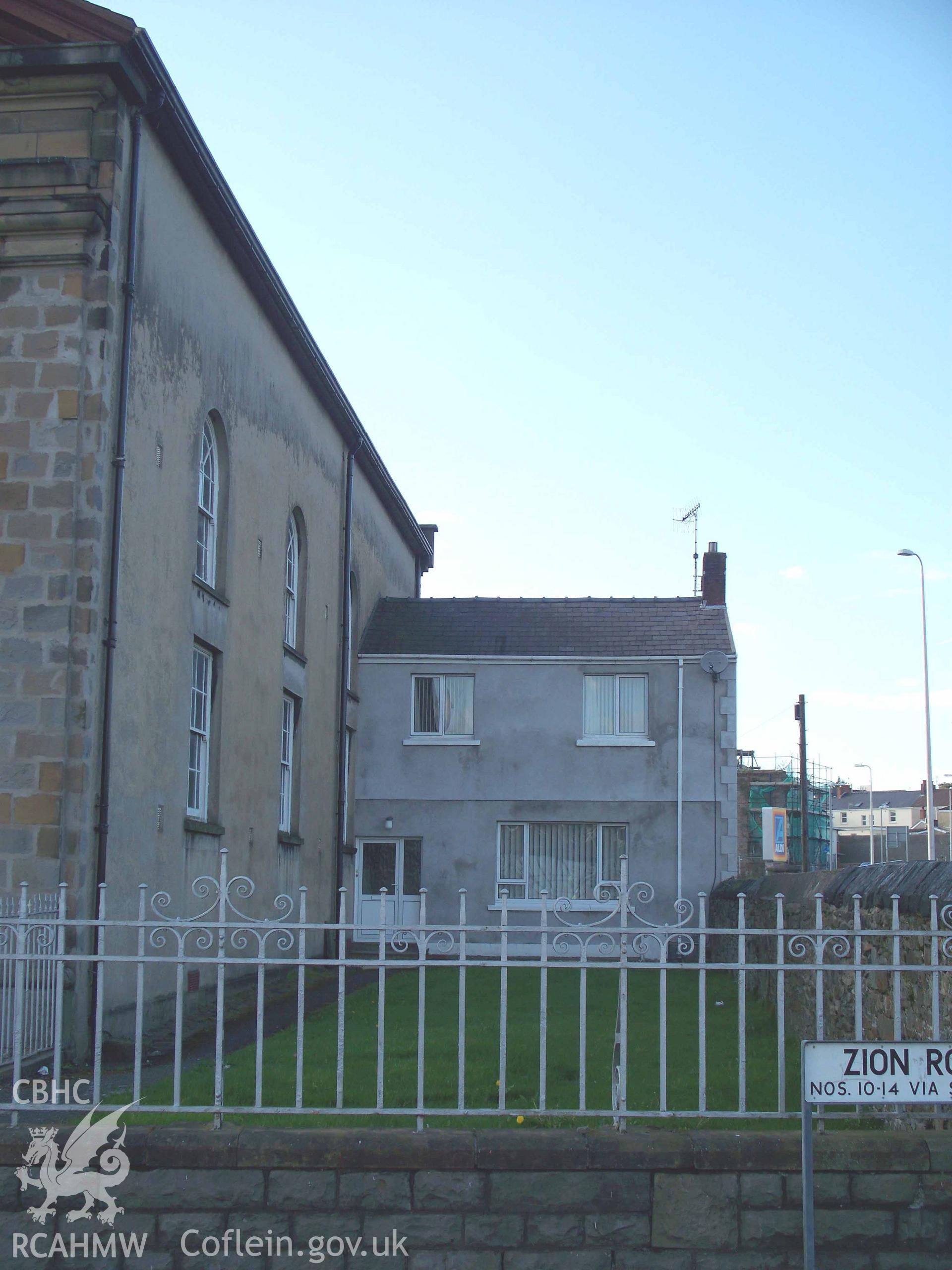 Chapel caretaker?s house SE front at rear of NE chapel side.