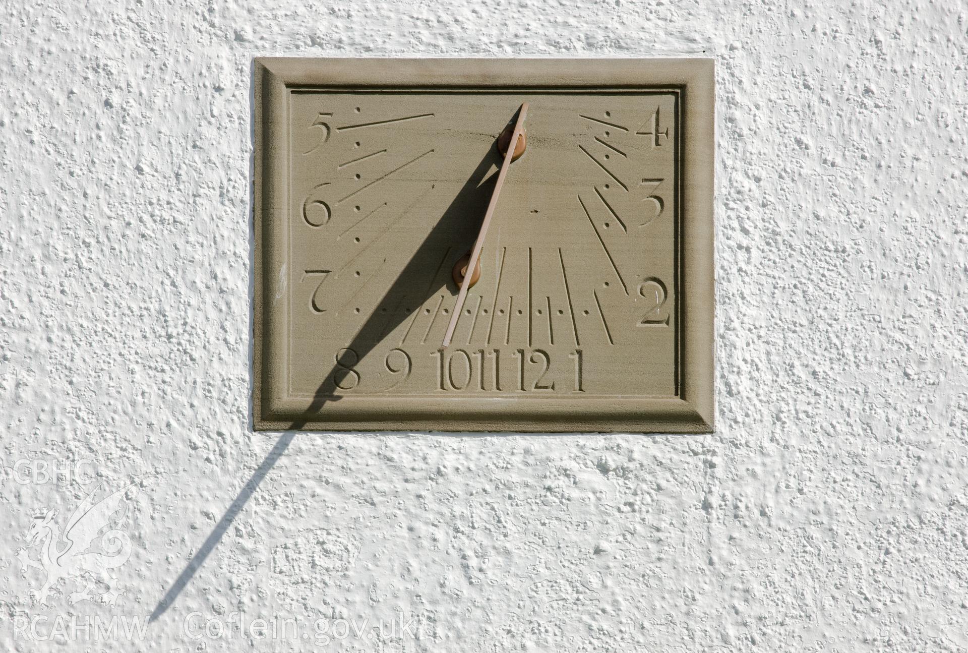 Detail of sundial.