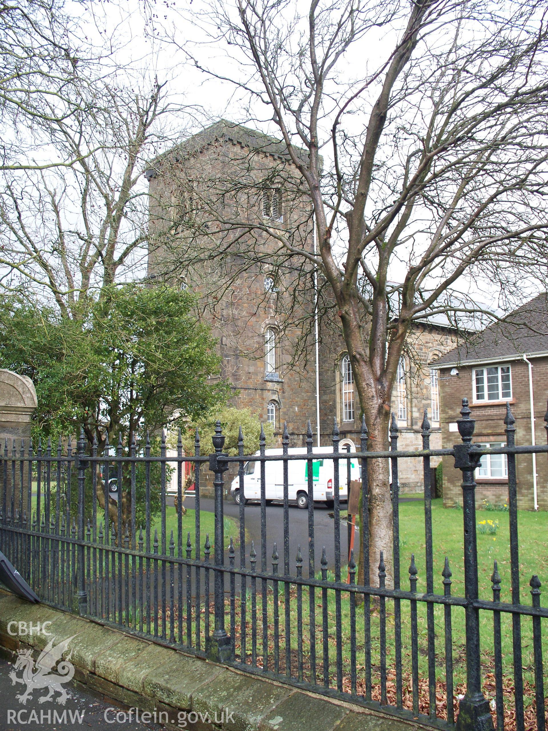 North west tower, front & SW side.