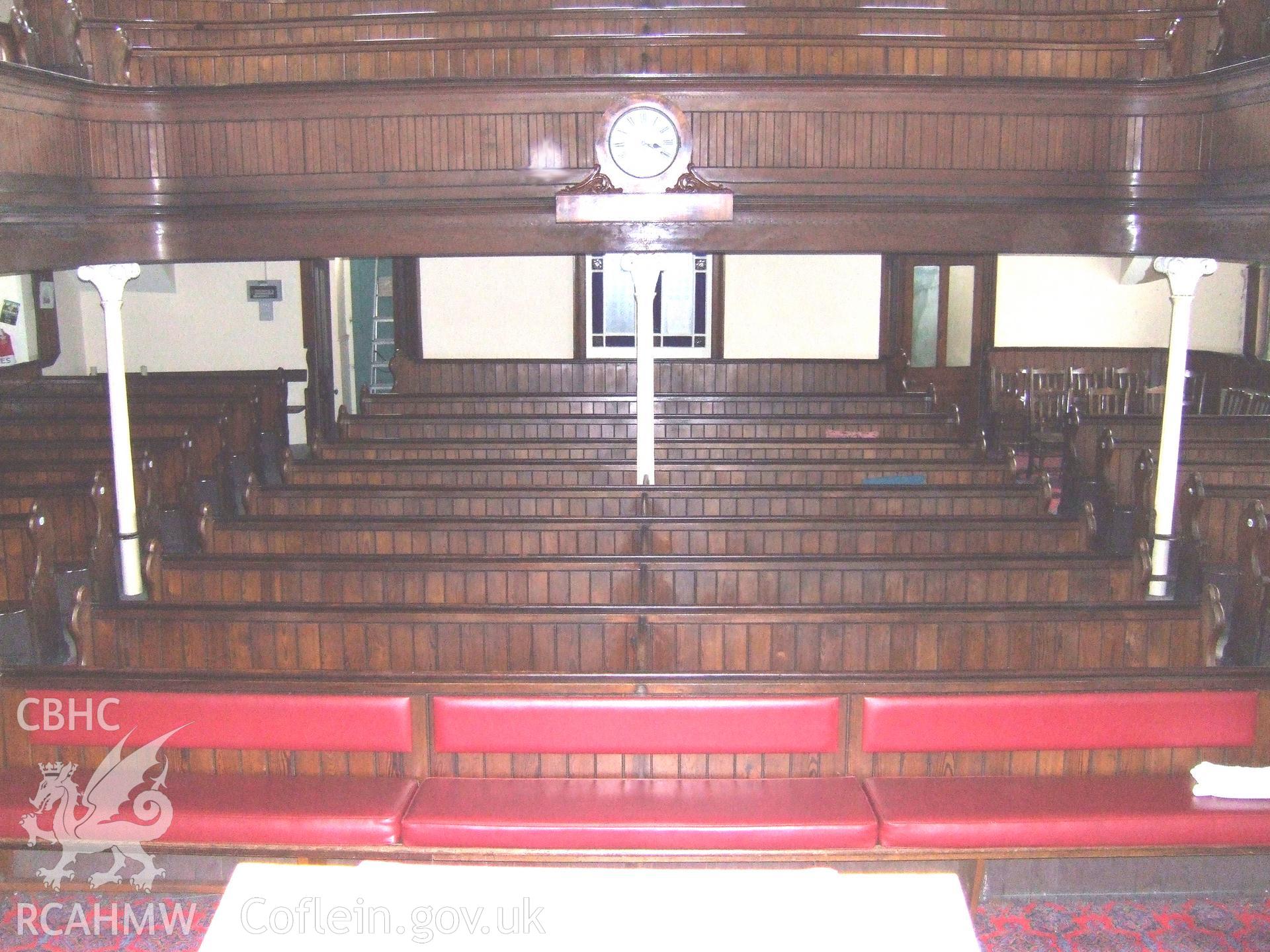 Pulpit looking towards clock.