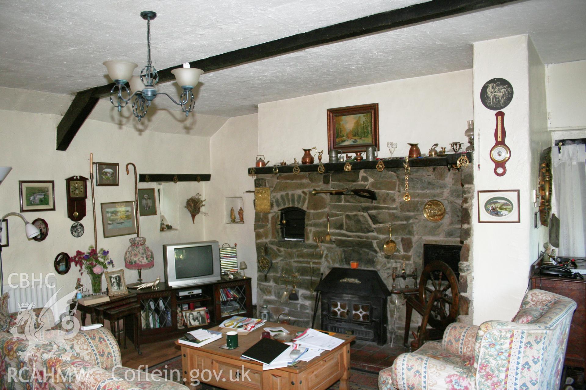 Cottage kitchen fireplace , bread oven & oven.