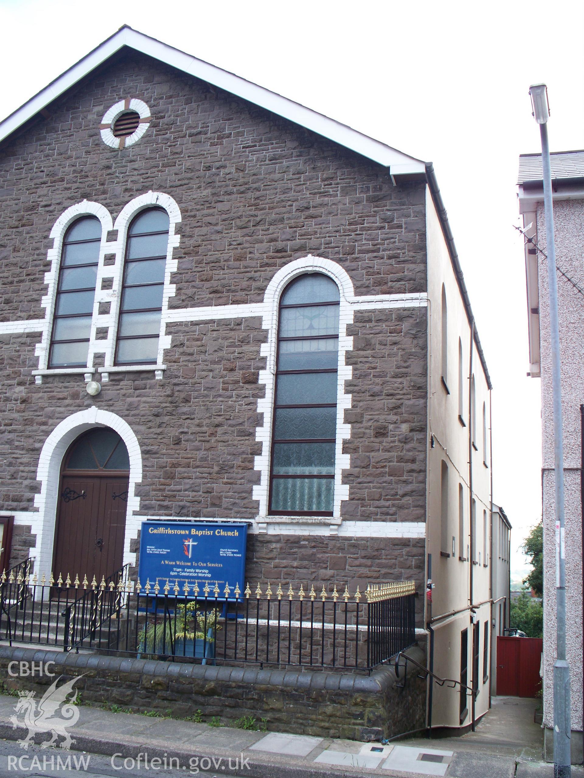 West front & south wall