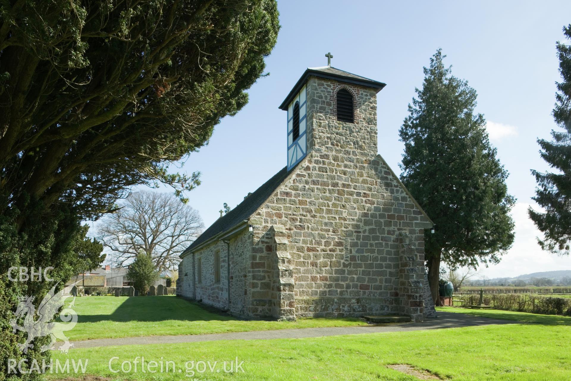 Exterior from west.