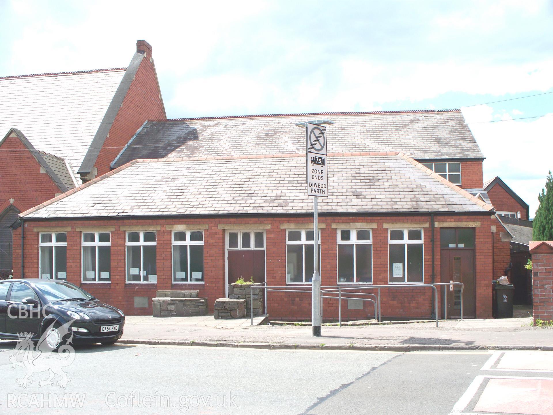 Eastern side of the Sunday School.
