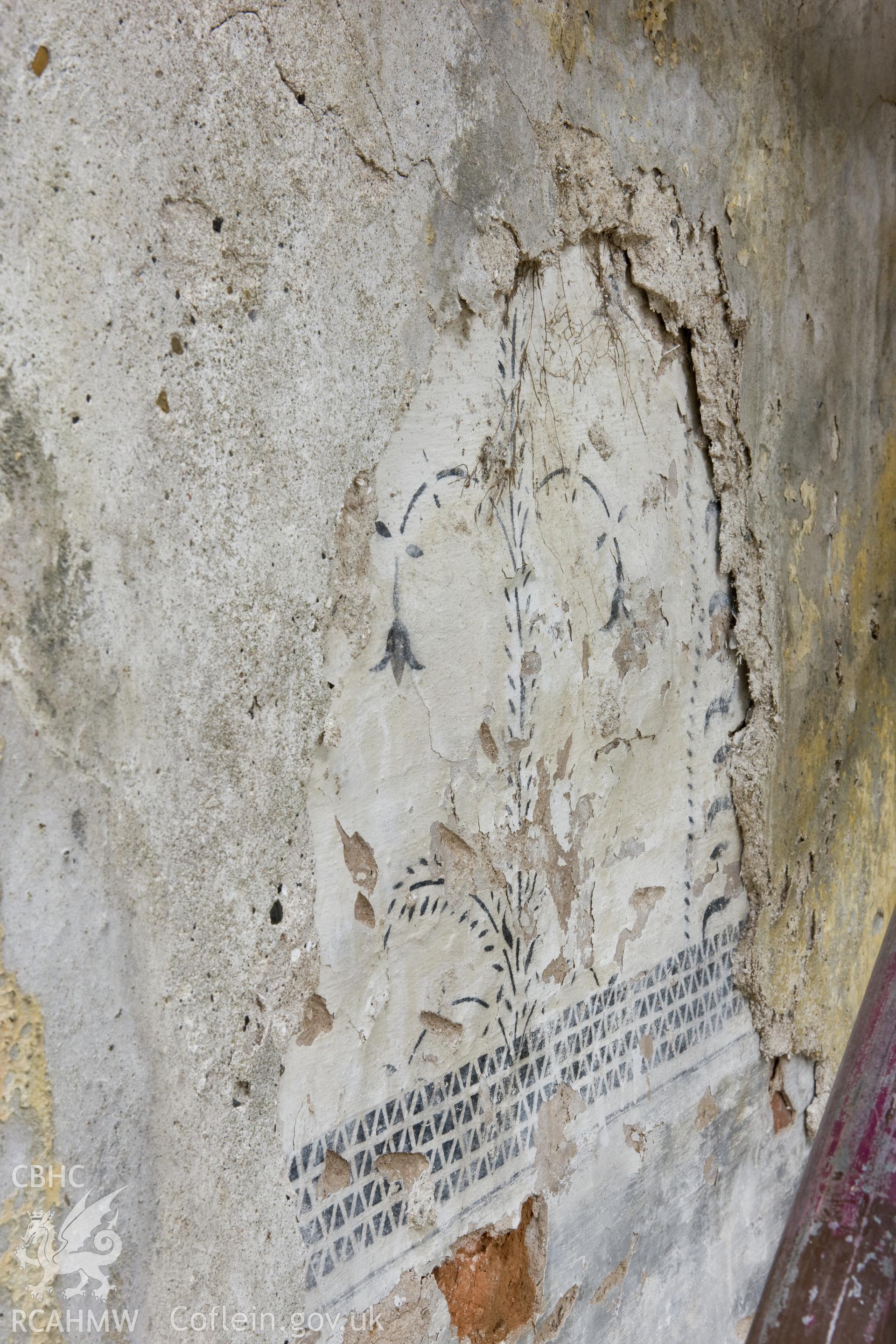 Detail of decoration on west wall.