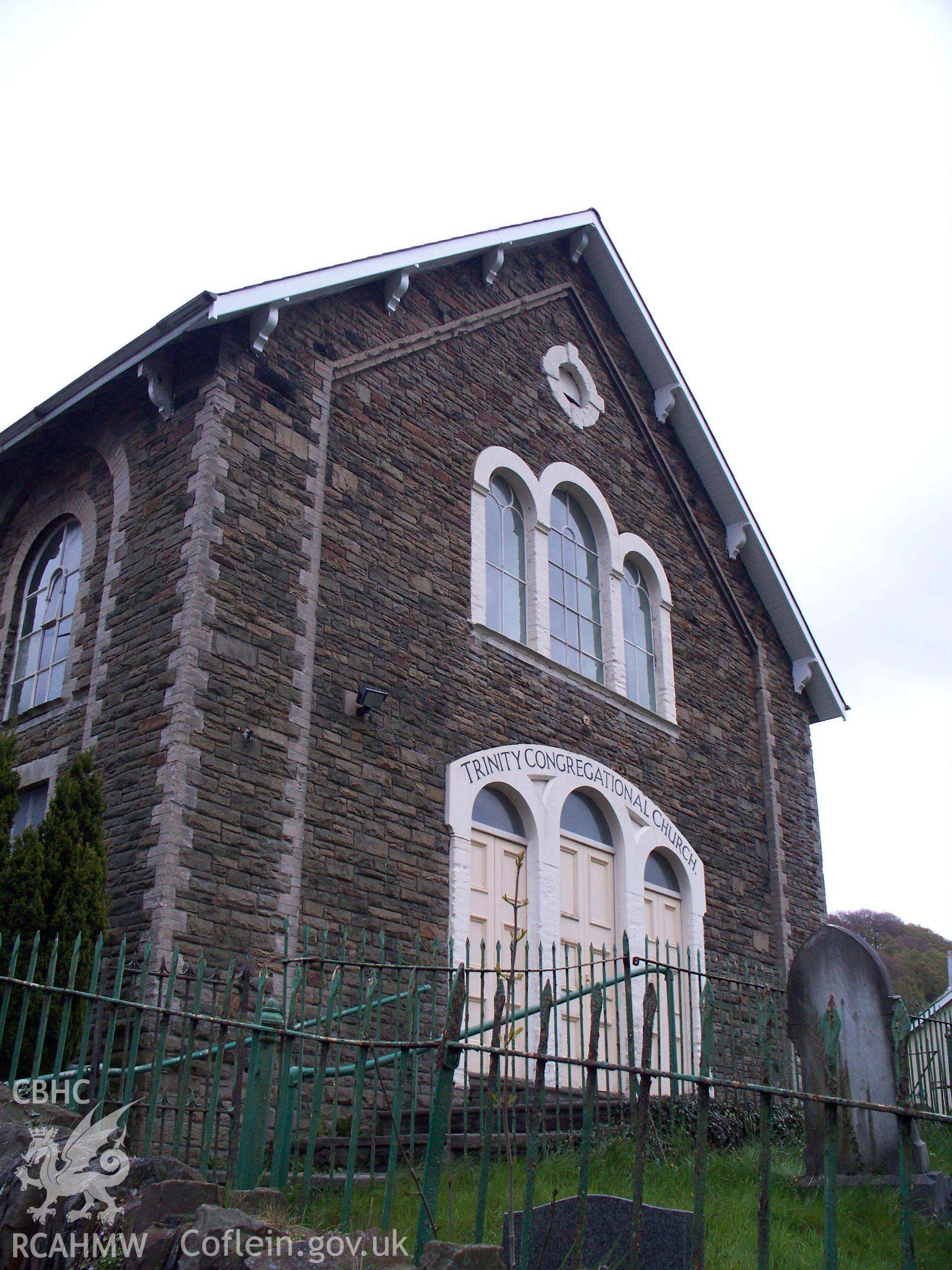 West gable-front of chapel.