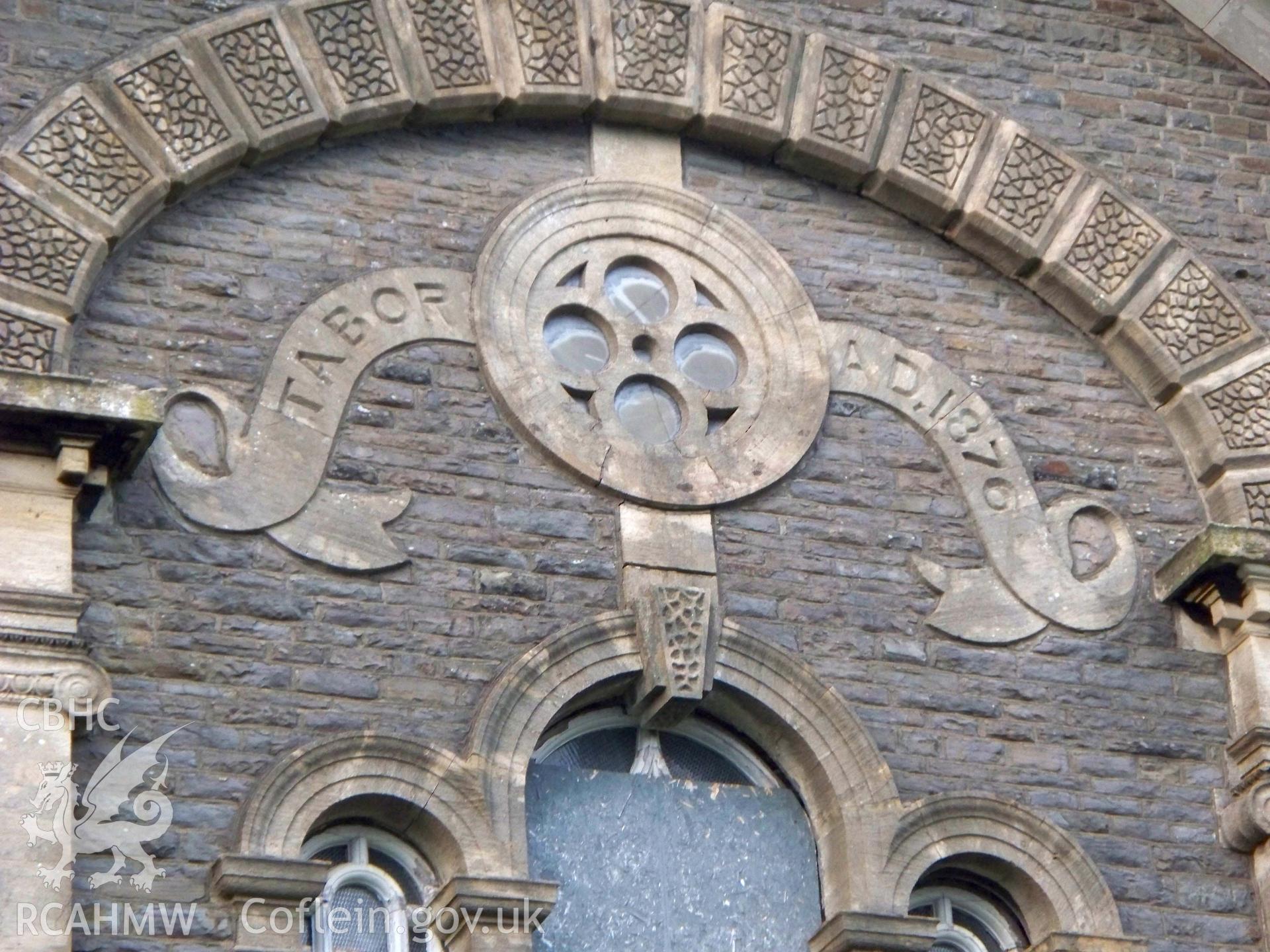 Banner plaque on SW front 'TABOR A.D. 1876'.