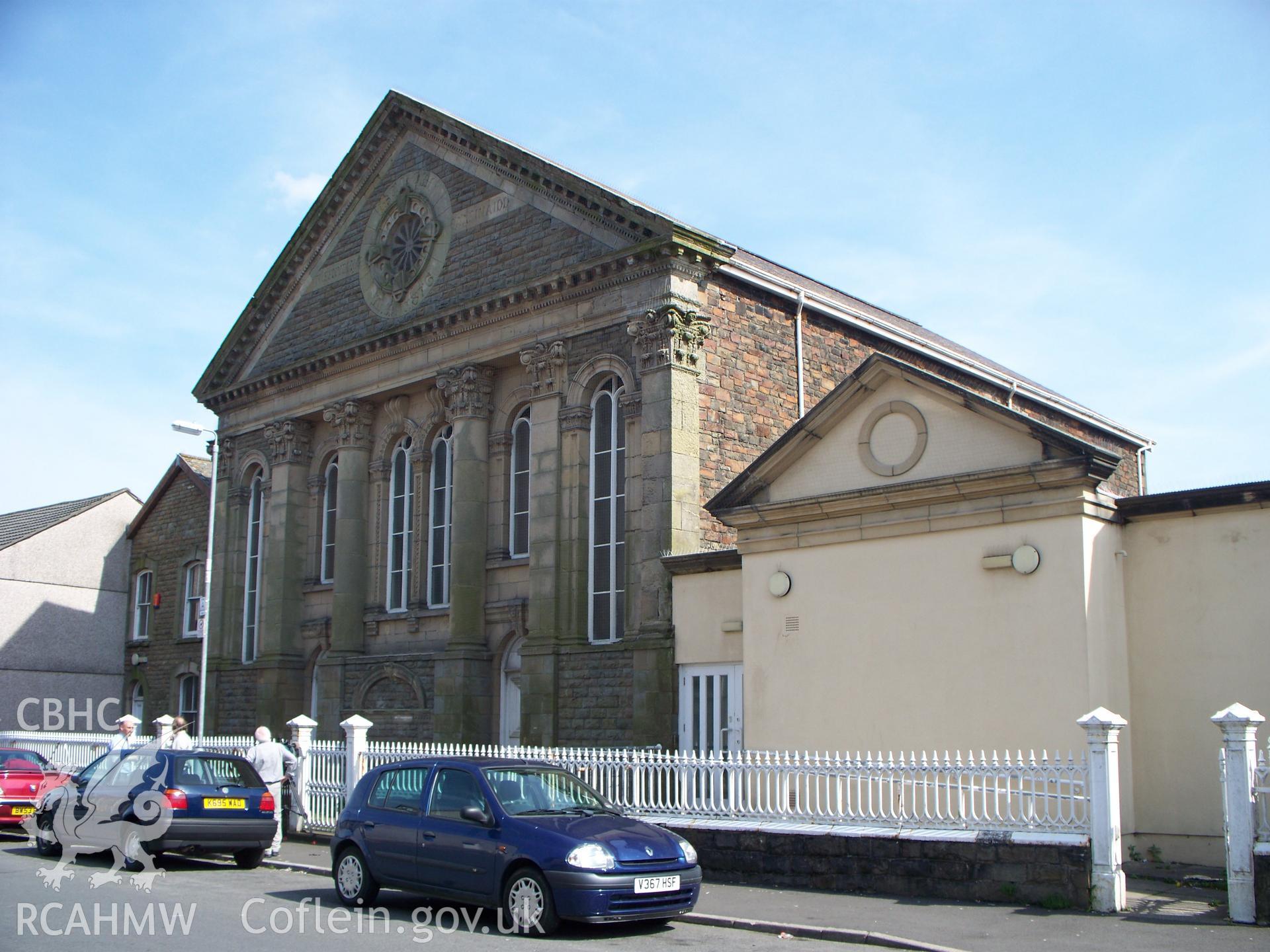 NW front & pavilion, former Sunday School, to right.