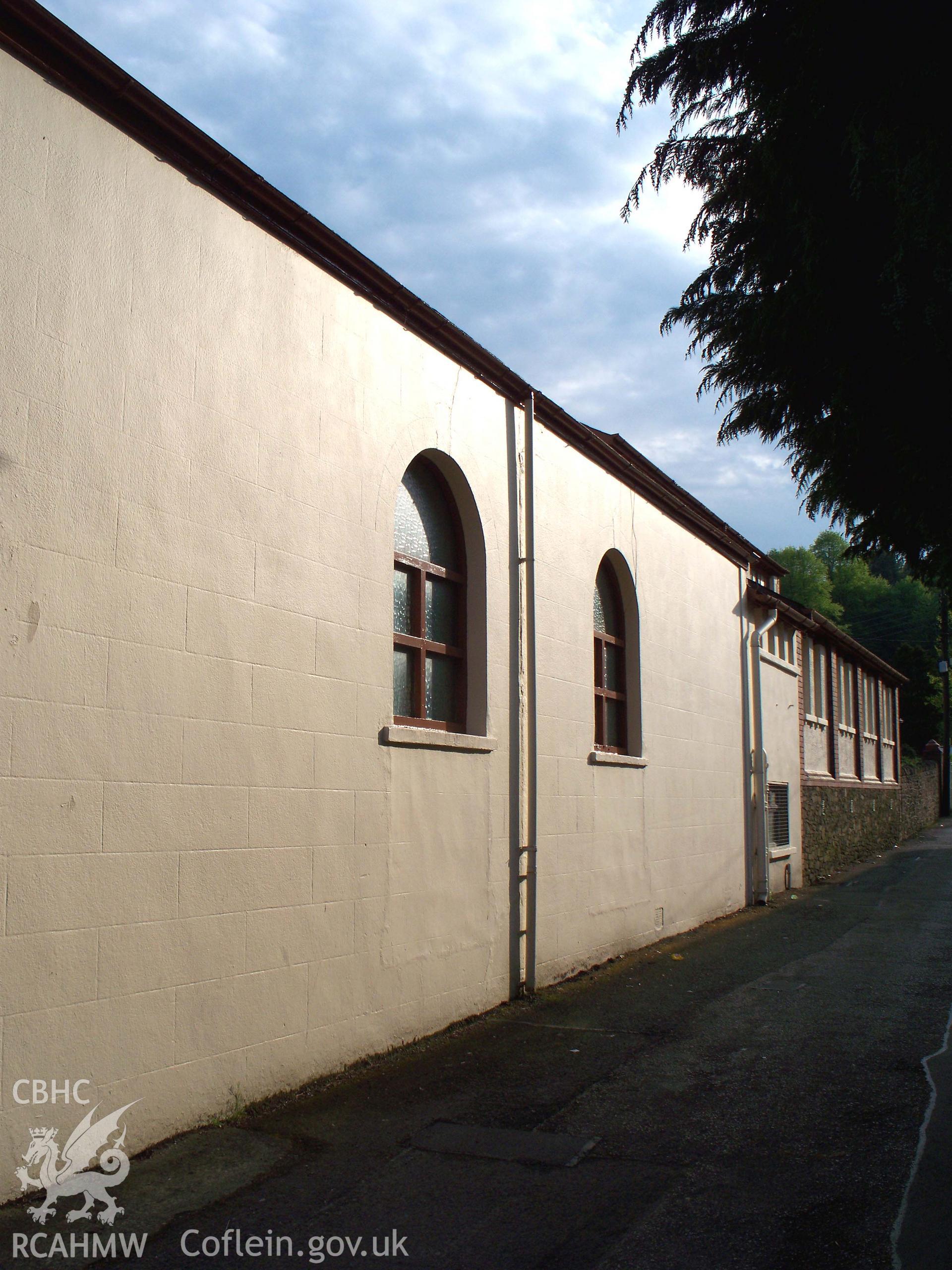 Chapel NW rear to Thorne Avenue showing shortened windows.