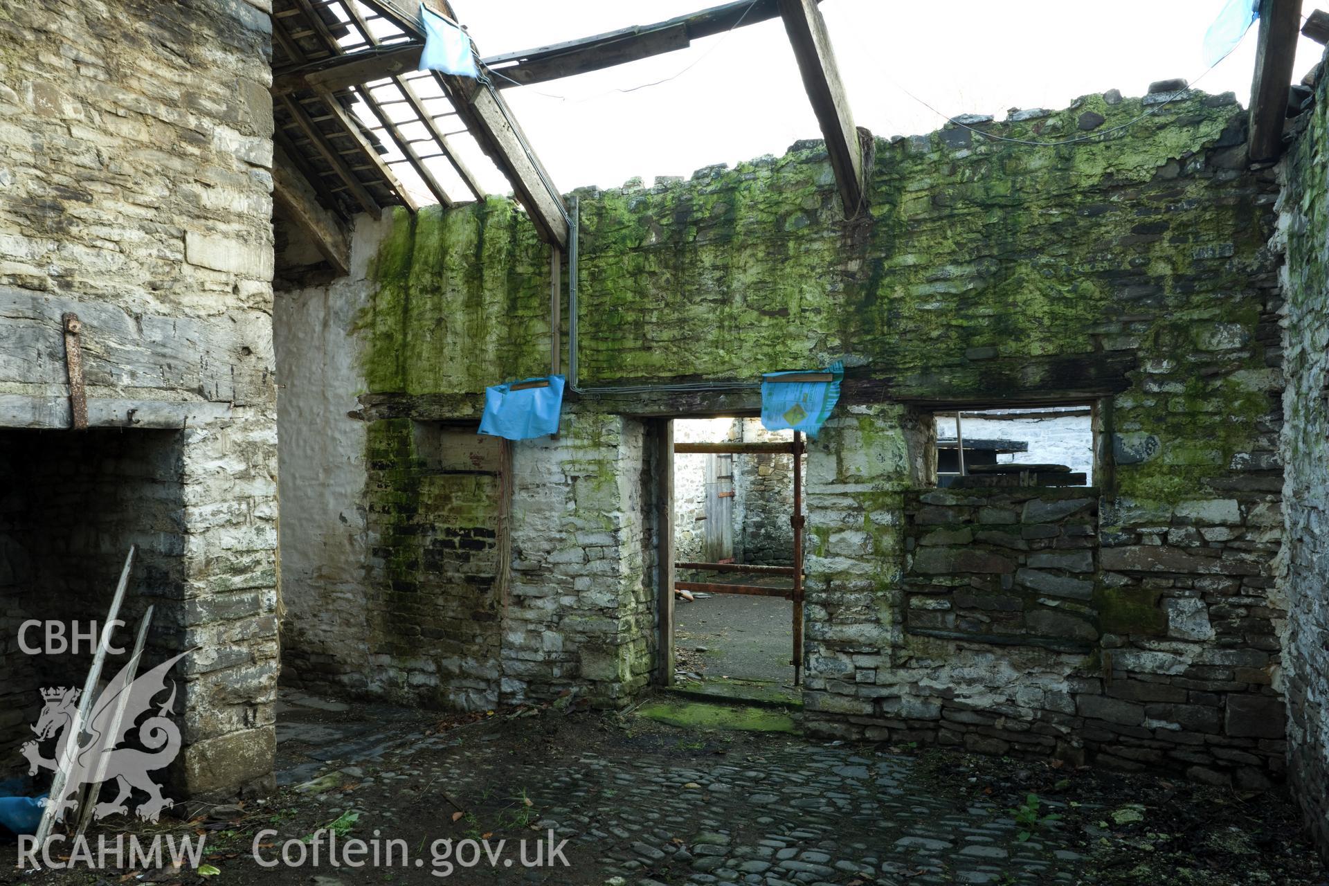 Interior southeast wall.