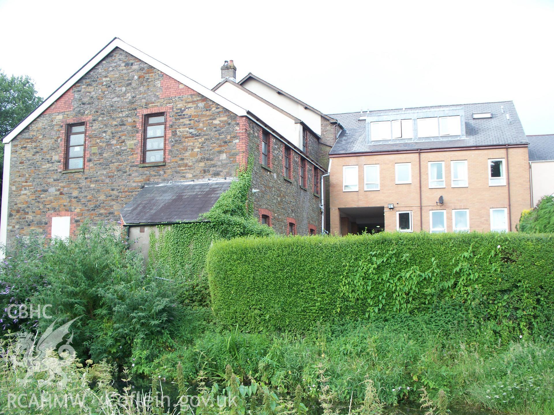 Rear E wall & north side wall of the Sunday School
