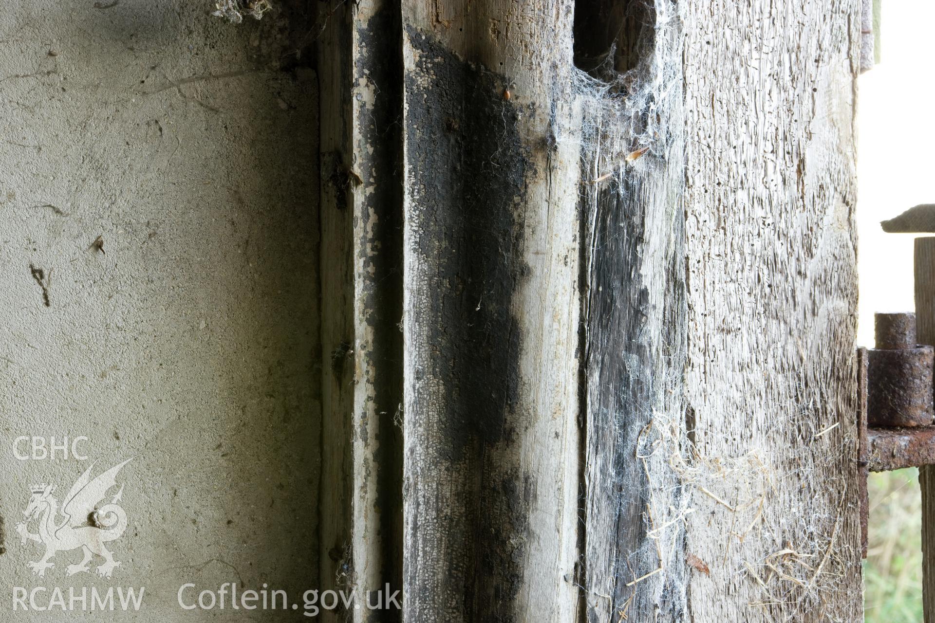 Bolection moulding on kitchen window.