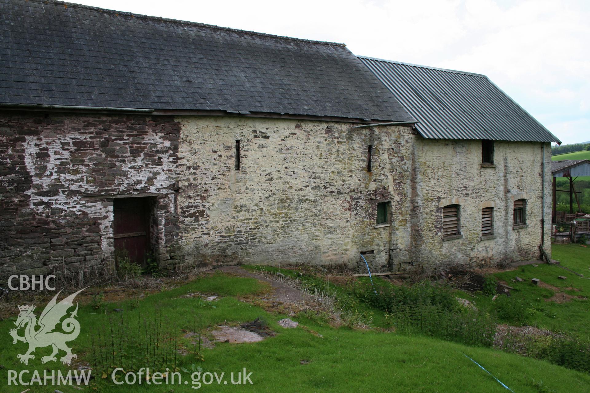 View of long-house & stable east elevation.