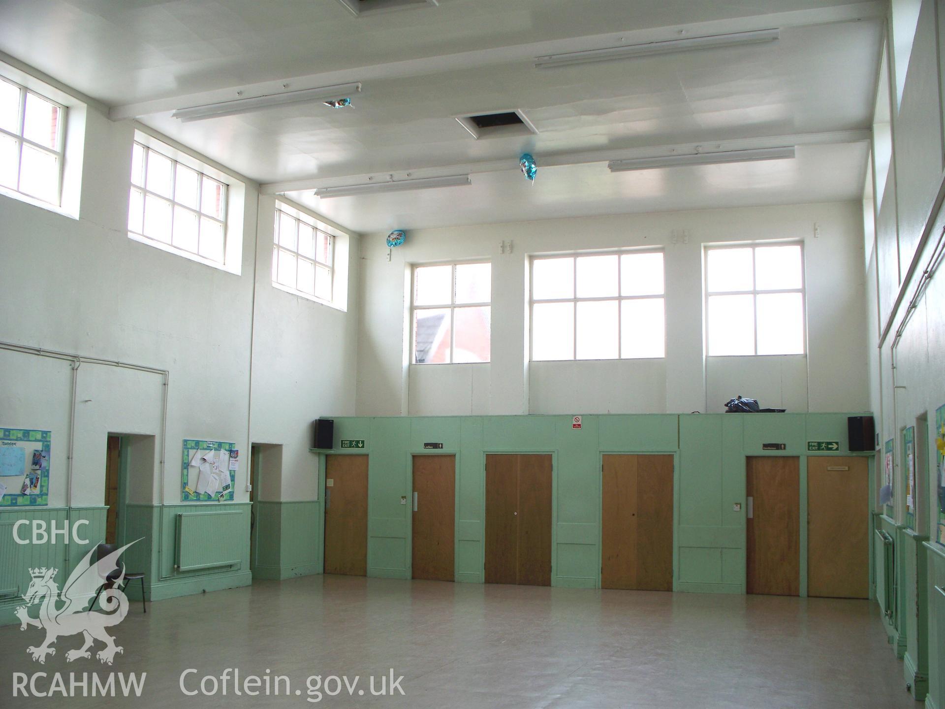 North-west corner of the Sunday School Hall from the south-east.