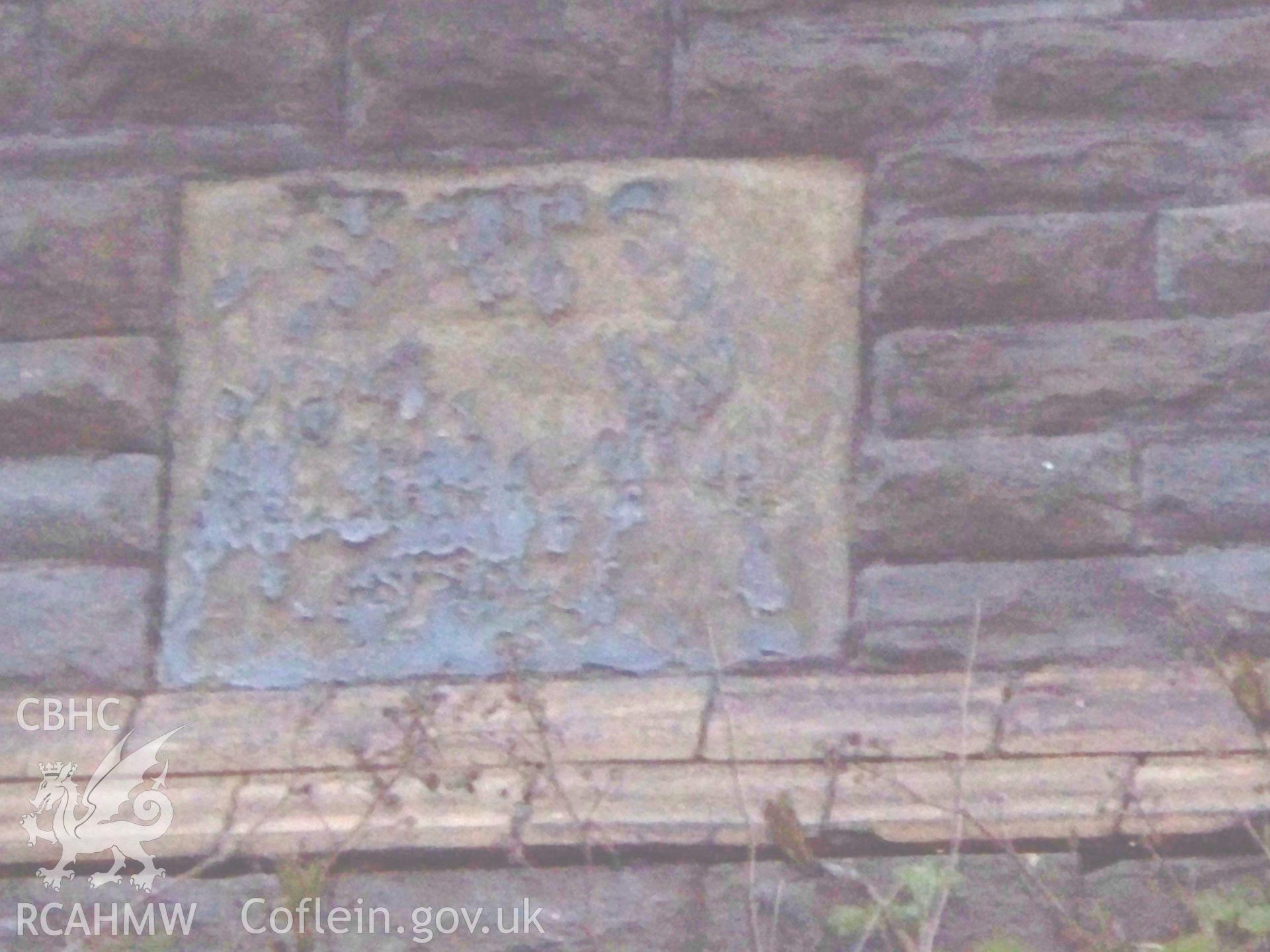 Sunday School foundation stone.